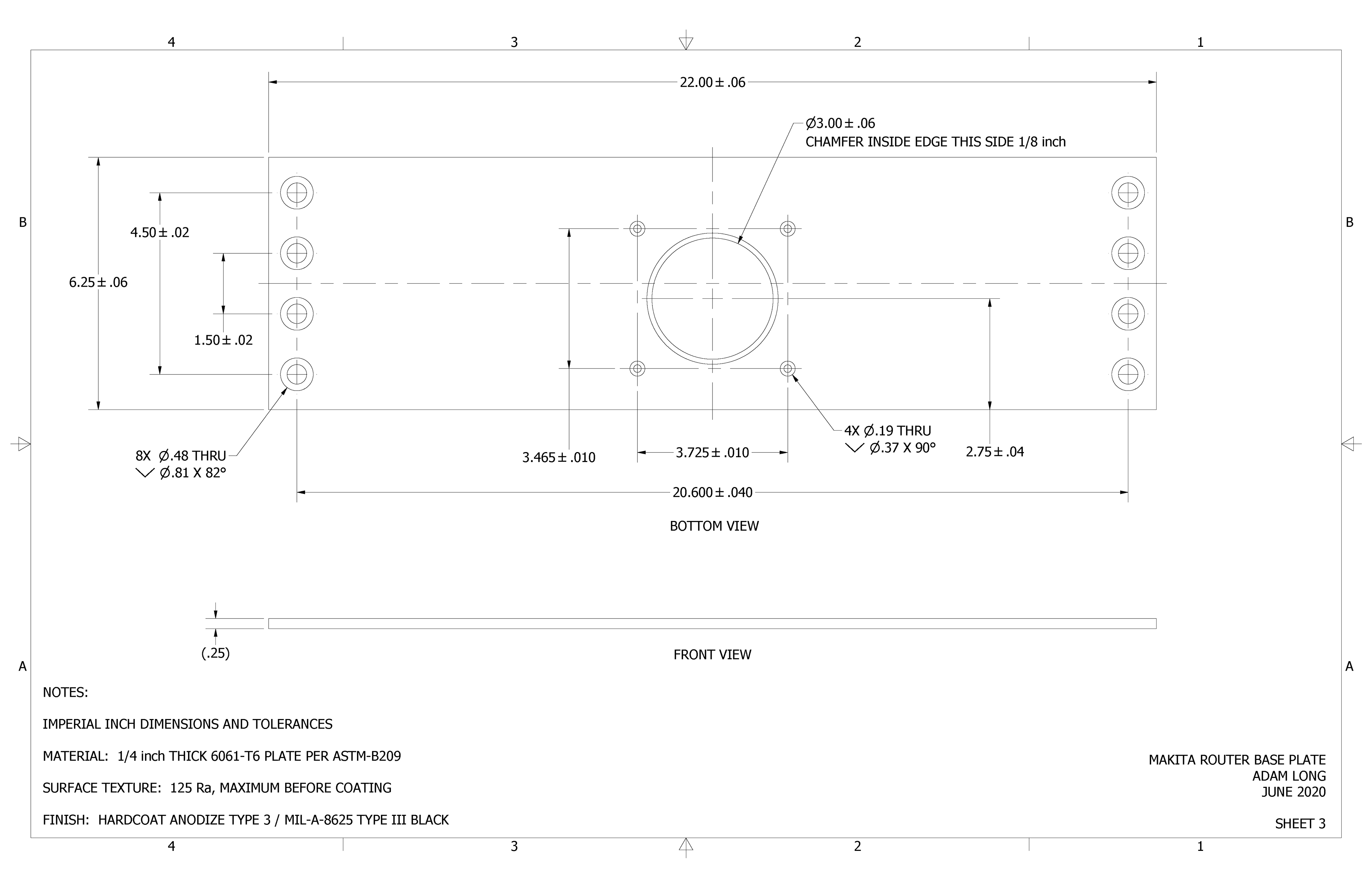 MAKITA ROUTER BASEPLATE