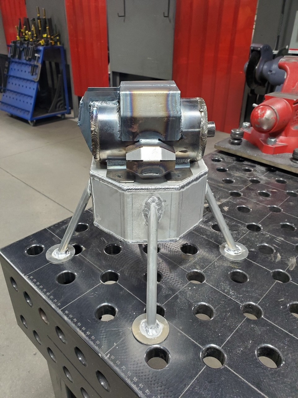 COMPLETED LUNAR LANDER WELDMENT ASSEMBLY