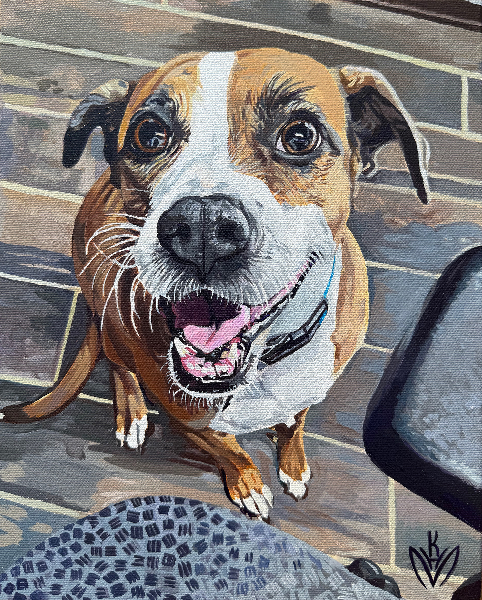 Missy 8x10x7/8" Acrylic on Canvas