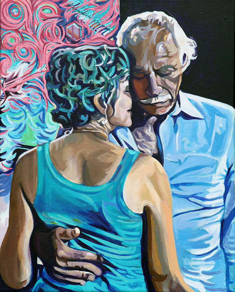 Meg and Gary, Acrylic, 20x16x.75"