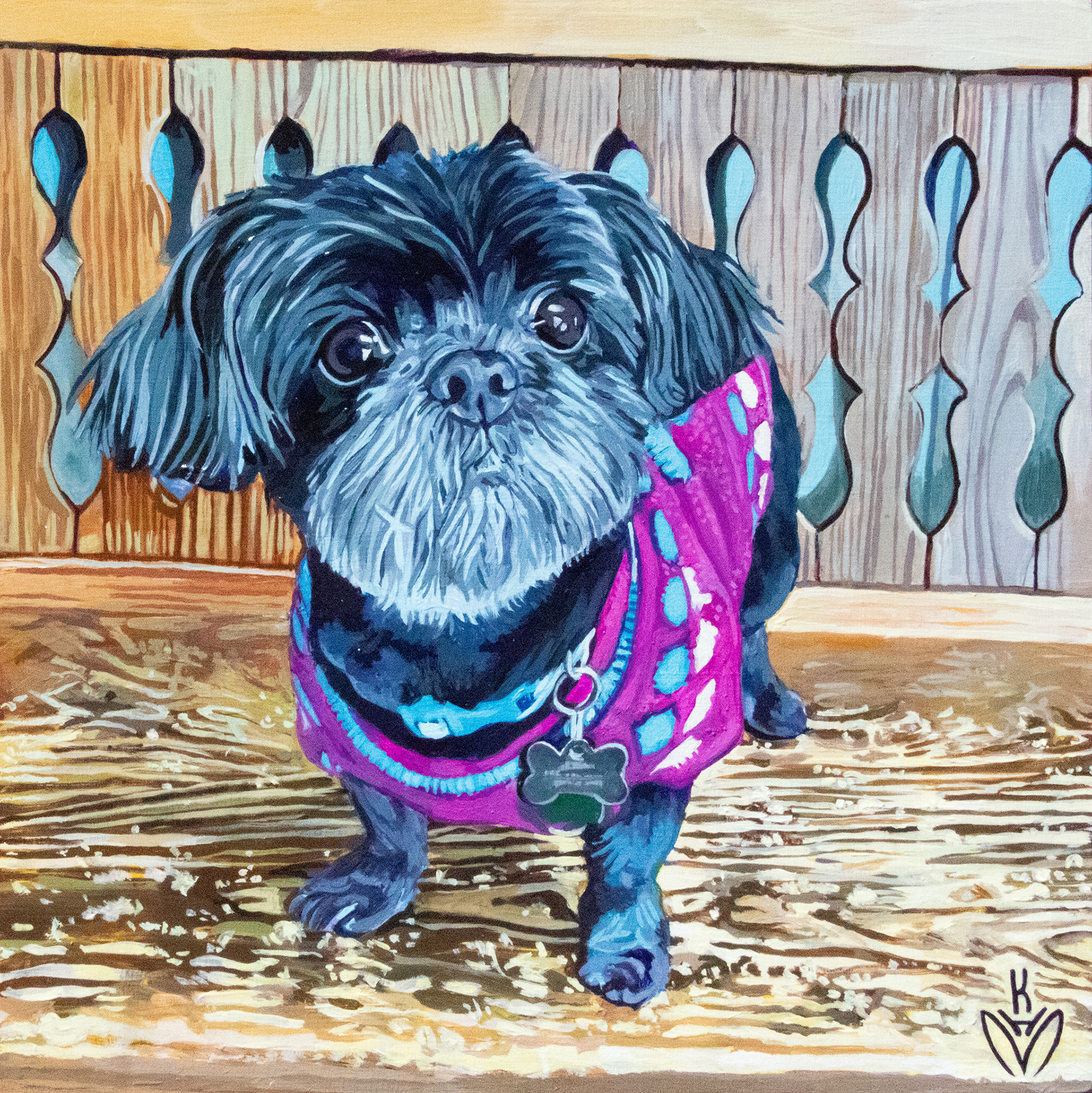 Libby Acrylic on Board 10x10x.75"