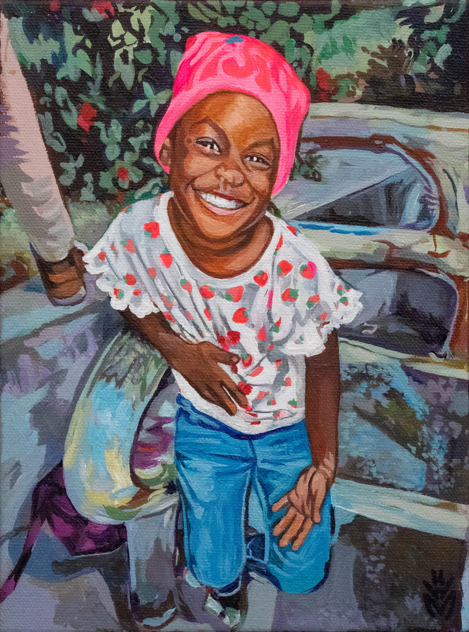 Danea, 2024 Acrylic on Canvas 4x6x.75"