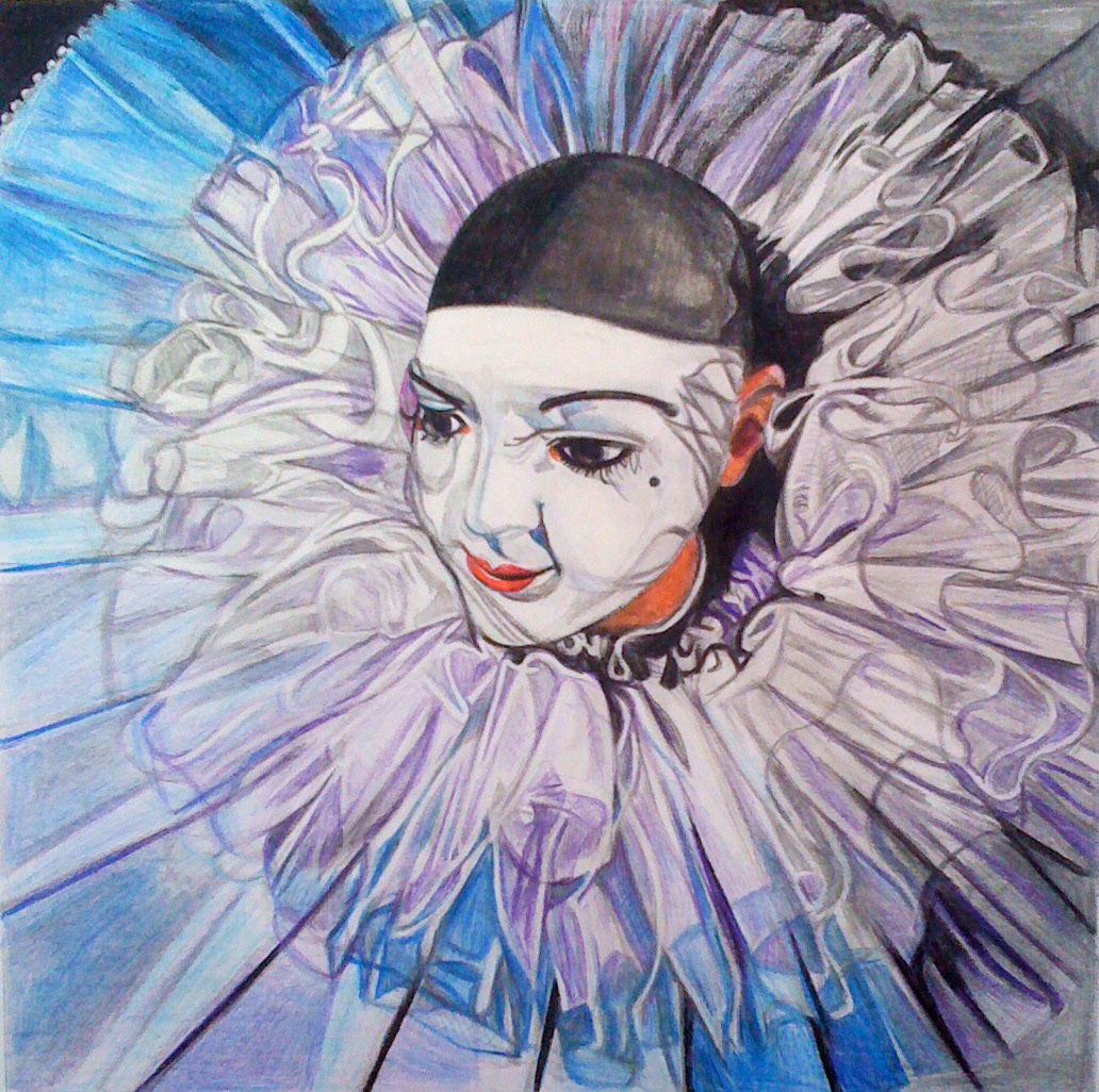 L'arlequin, 10x10"