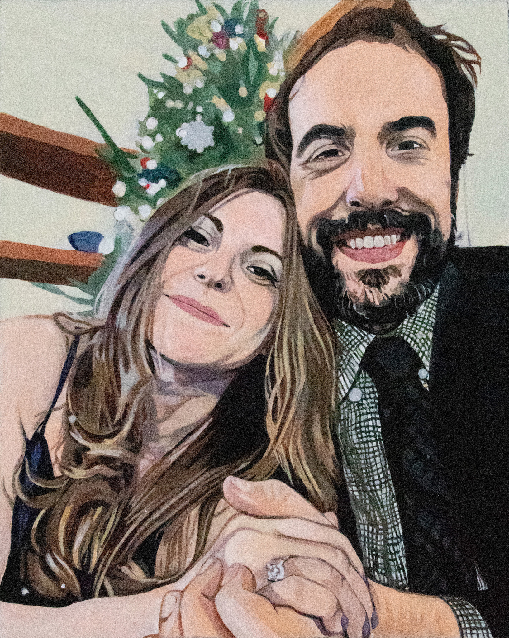 Irina & Matt’s Engagement Portrait Acrylic on Wood 8x10x.5”