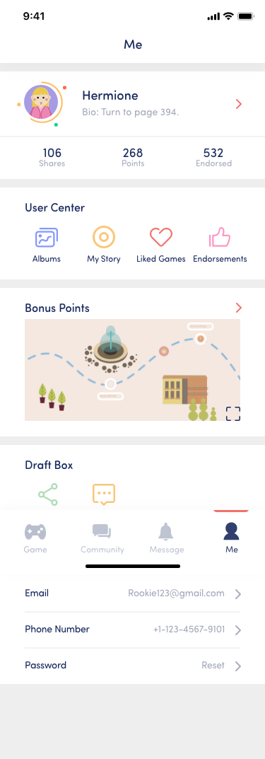 Profile Page