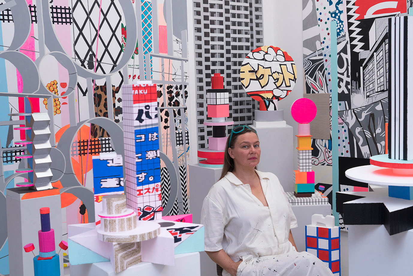 Eva-Maria Wilde im Atelier, Foto © Aleksandra Sawa 2019