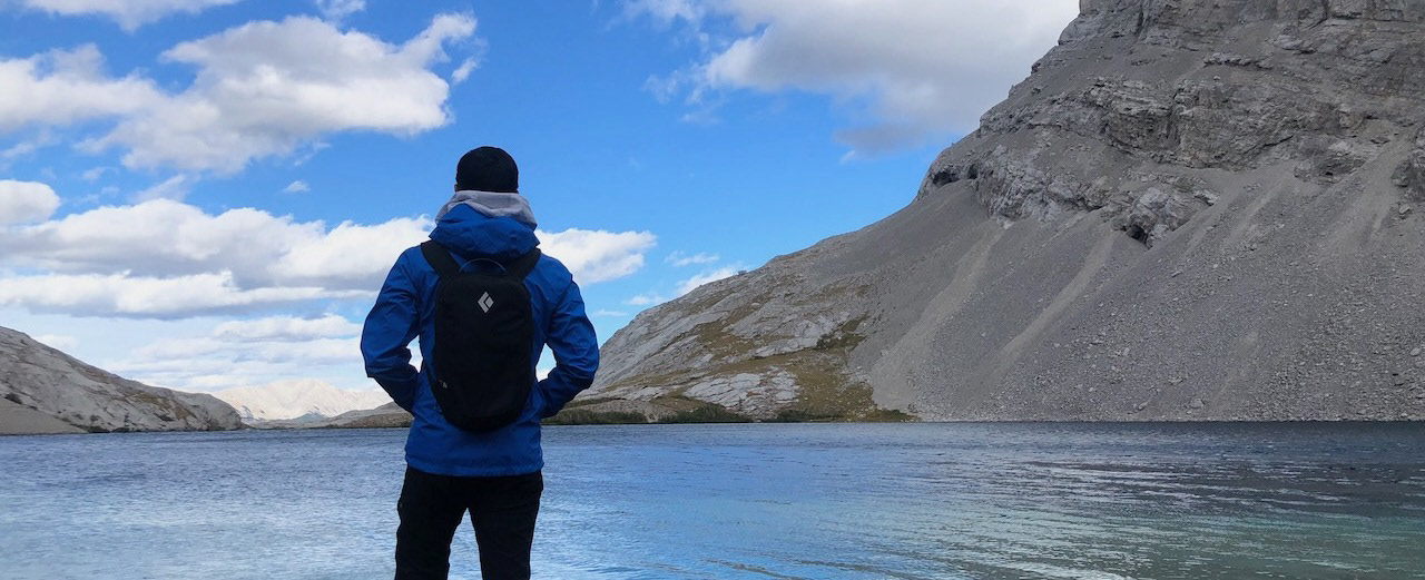 UX Designer looking over Carnarvon Lake.