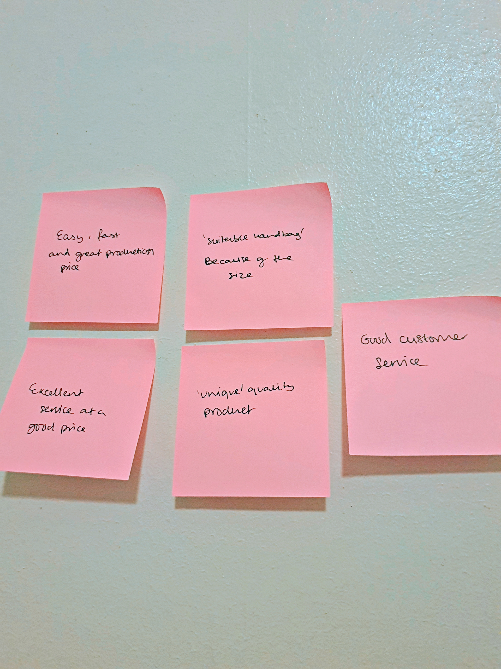 Positive feedback about service