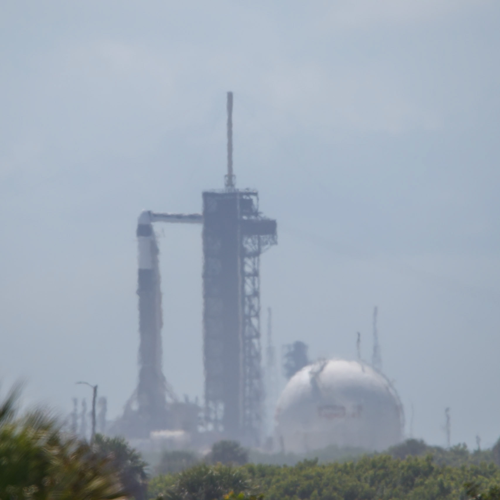Space X rocket ready for launch at Cape Canaveral