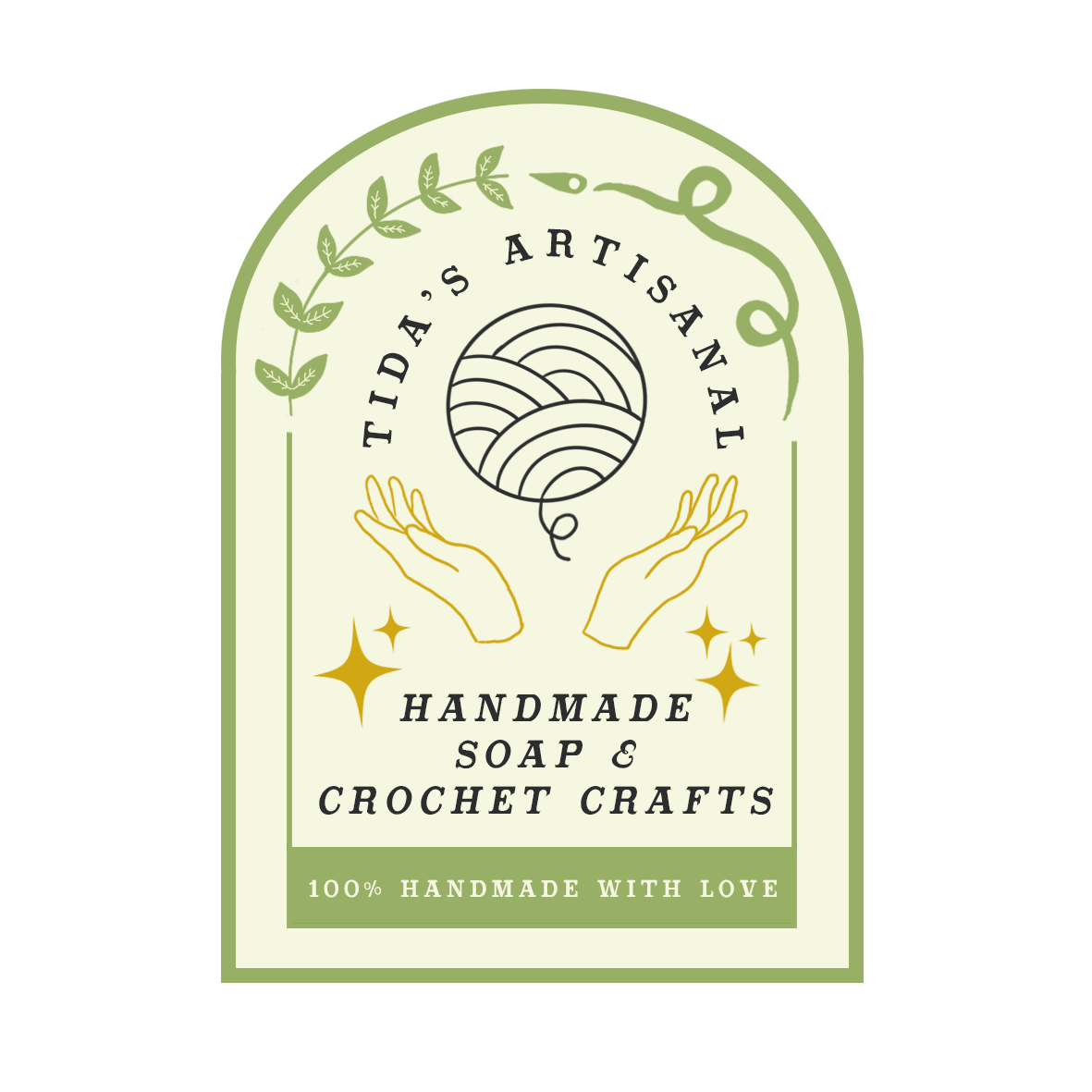The design for Tida's Artisanal tags and stickers
