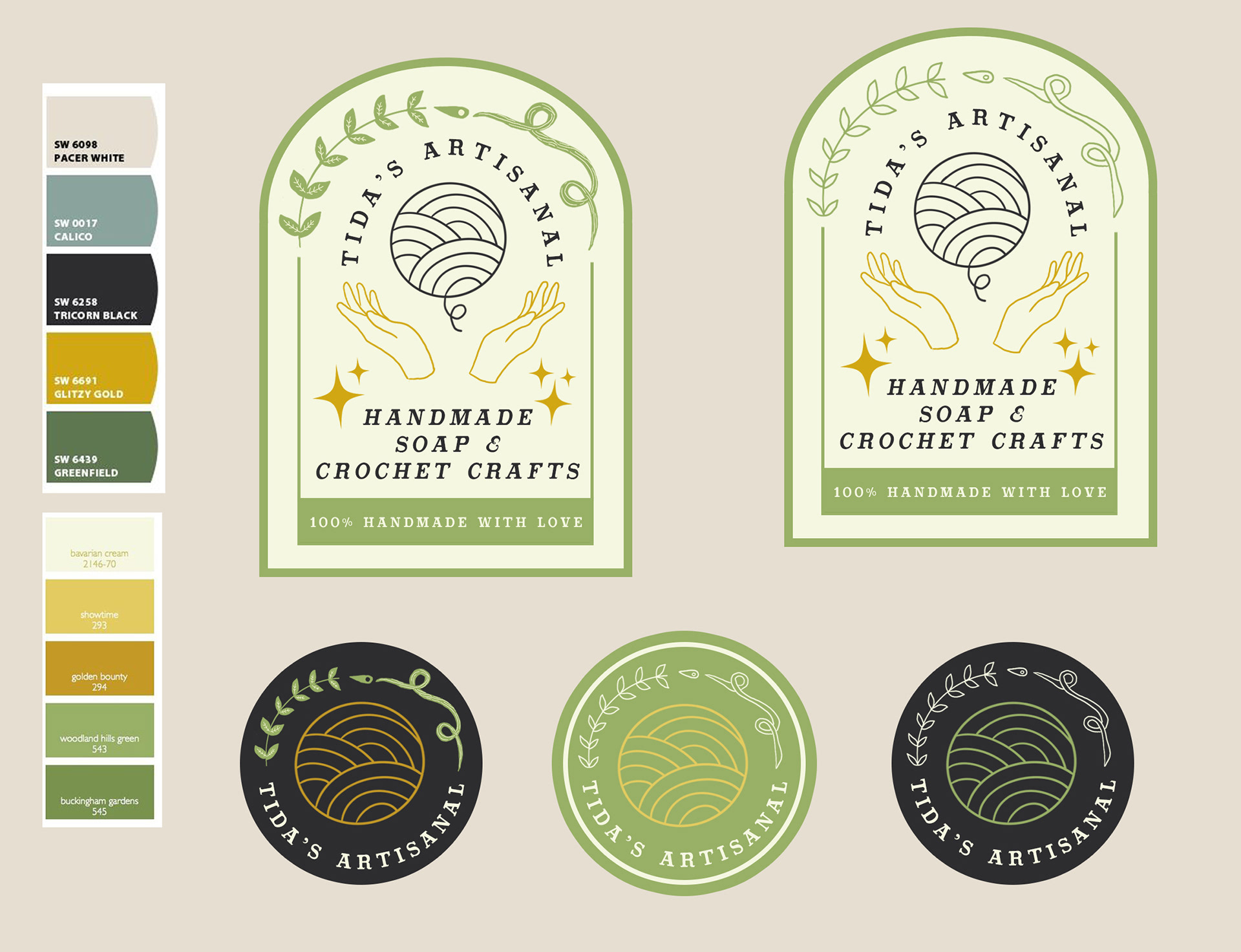 Alternative samples for the logos and tags