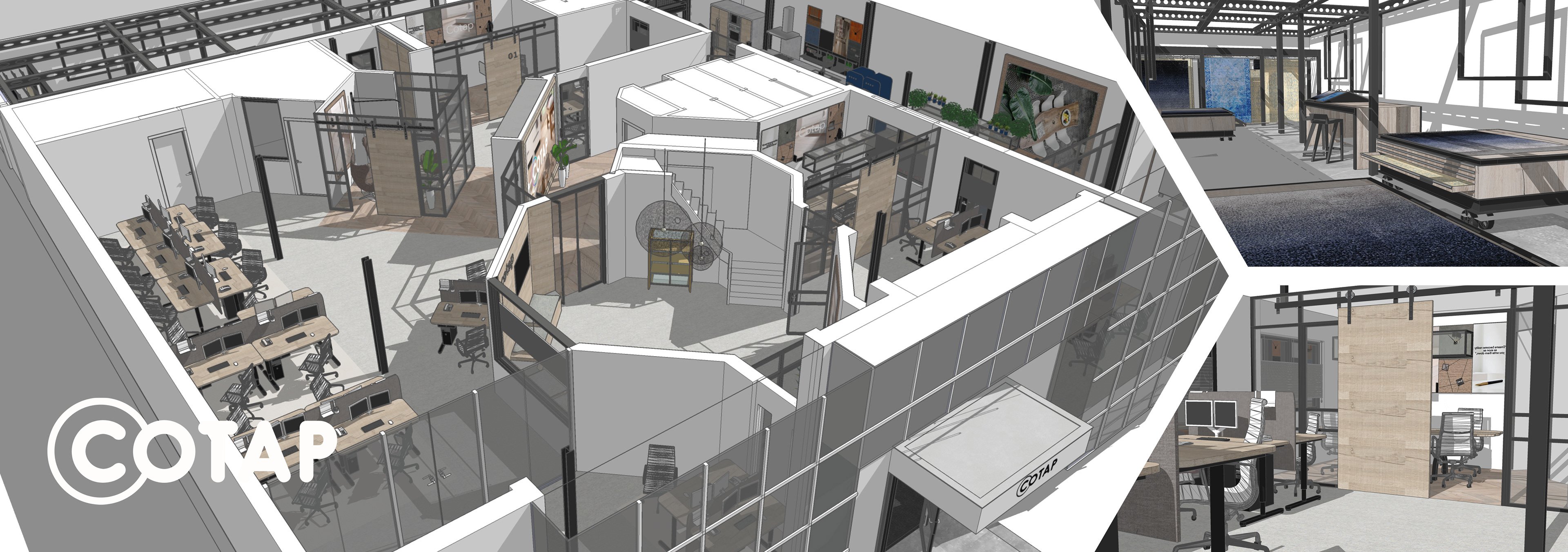 Interieur / kantoor ontwerp  Cotap Genemuiden