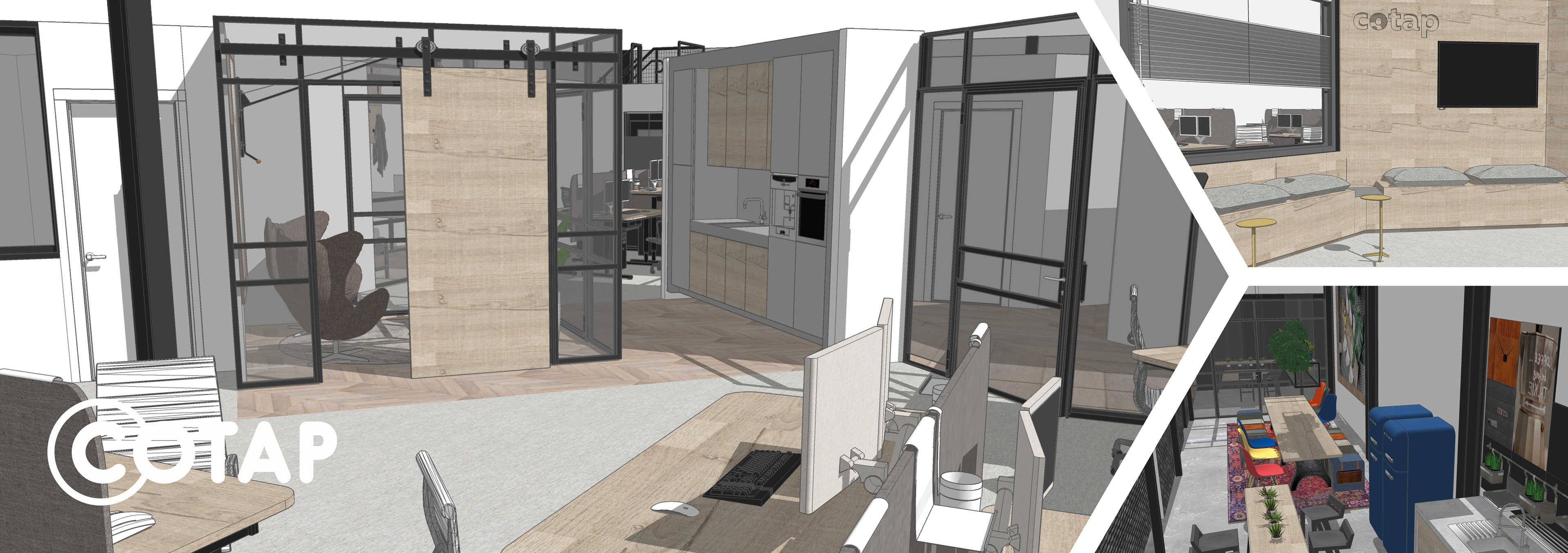 Interieur / kantoor ontwerp  Cotap Genemuiden