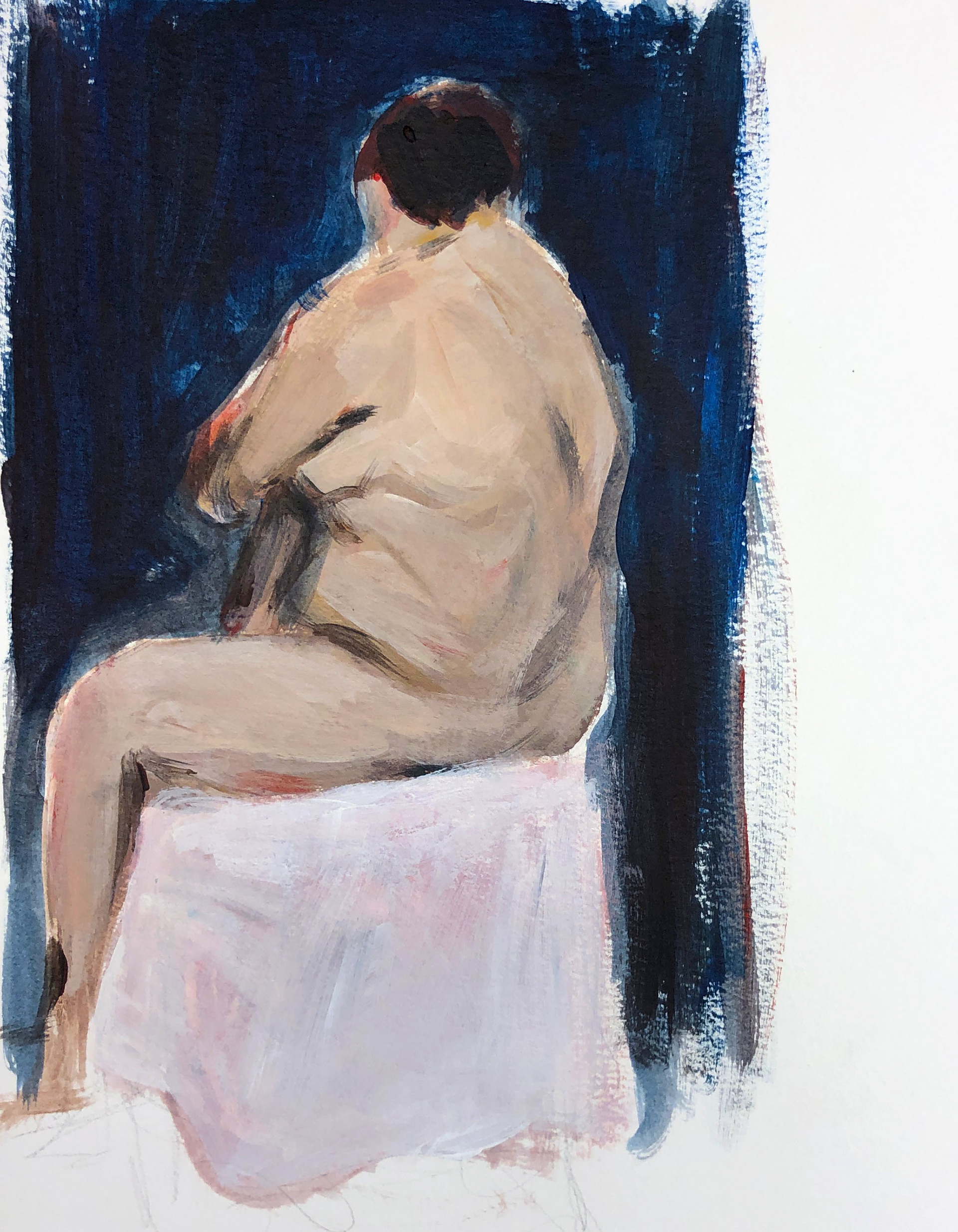 Acrylic on watercolor paper