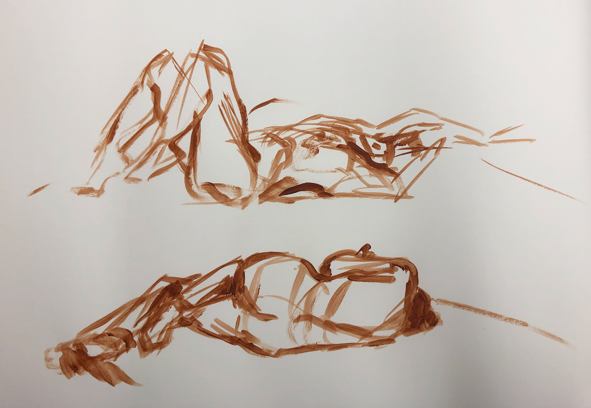 Acrylic on watercolor paper (2020)