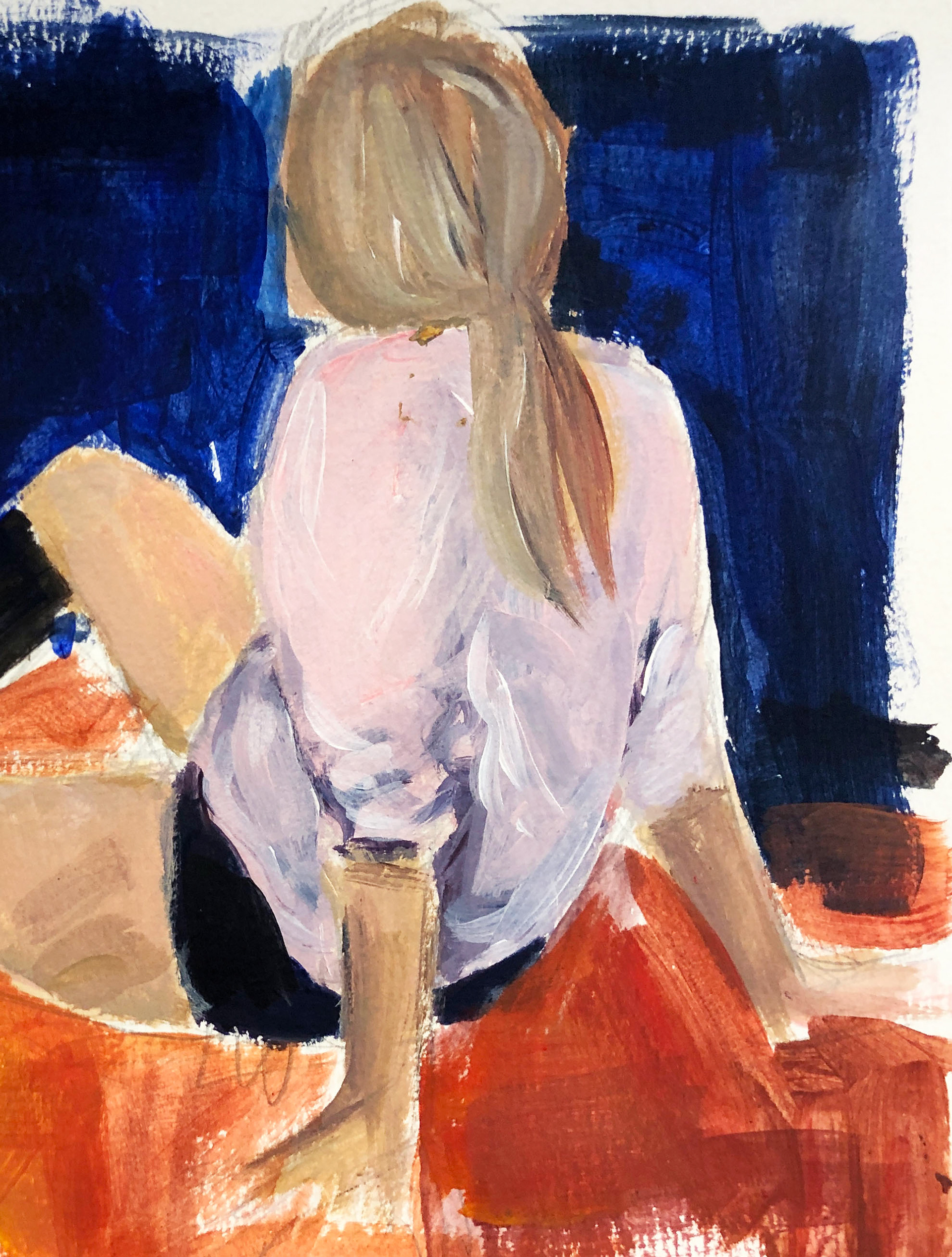 Acrylic on watercolor paper