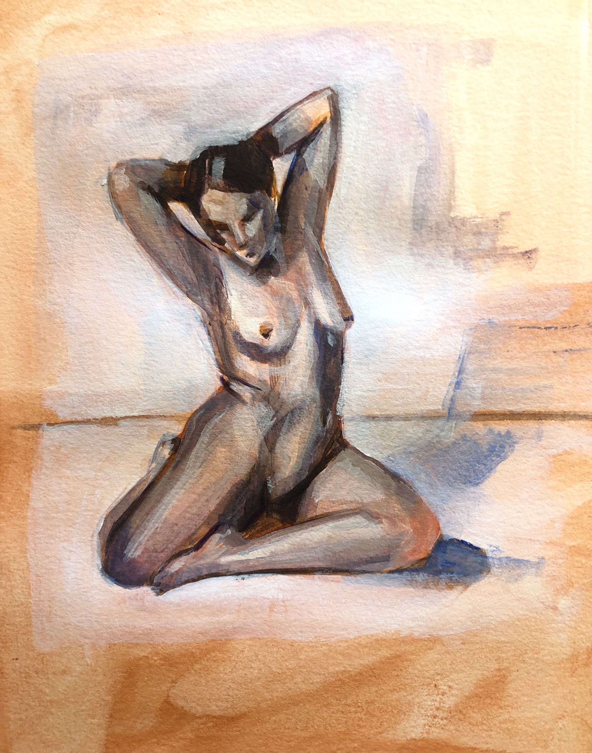 Acrylic on watercolor paper (2020)