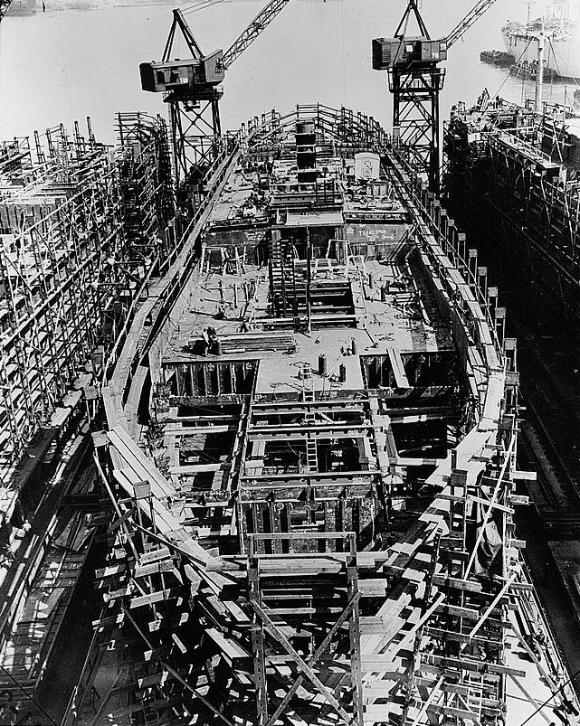 Day 10 Lower deck being completed and the upper deck amidship erected