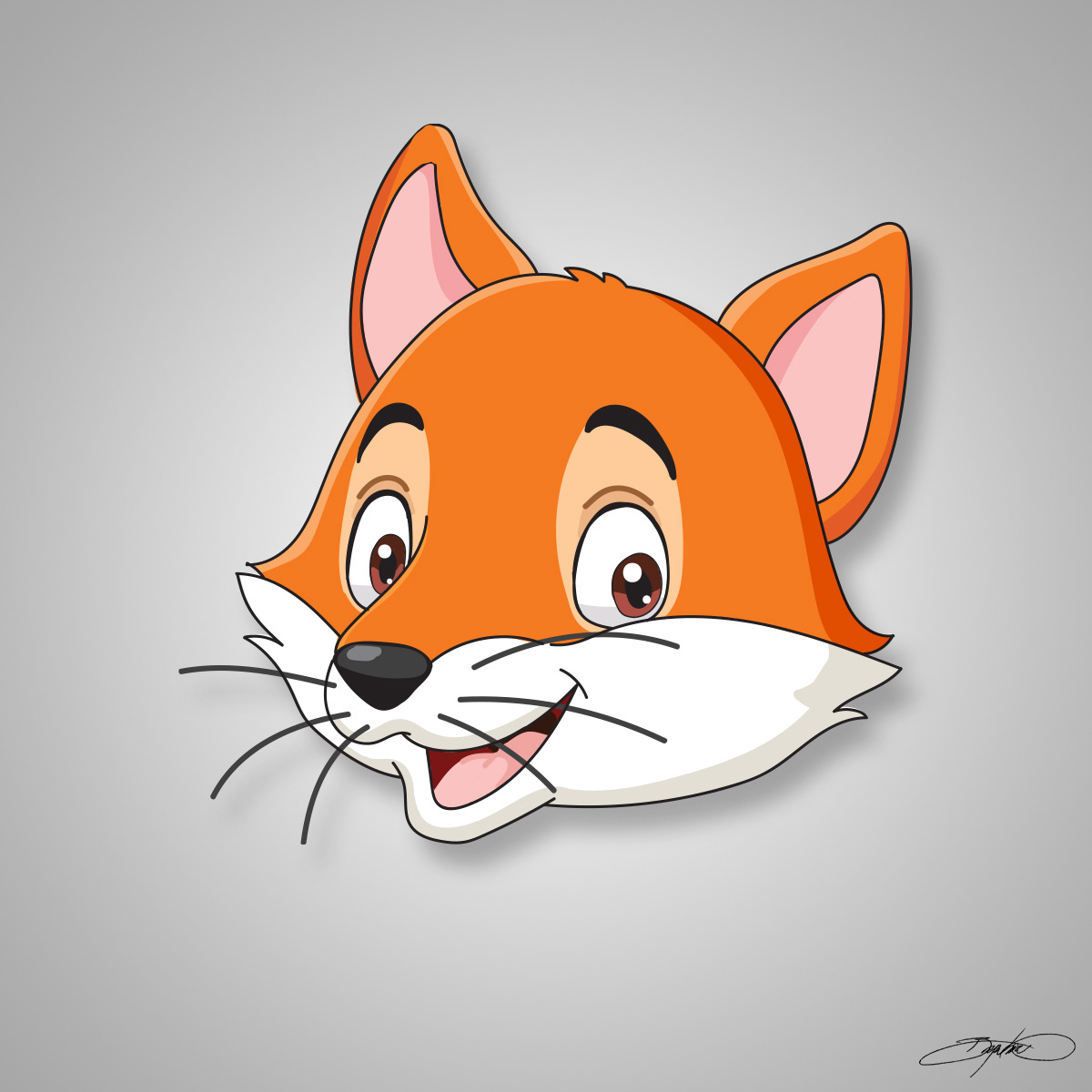 Cute Fox Illustration