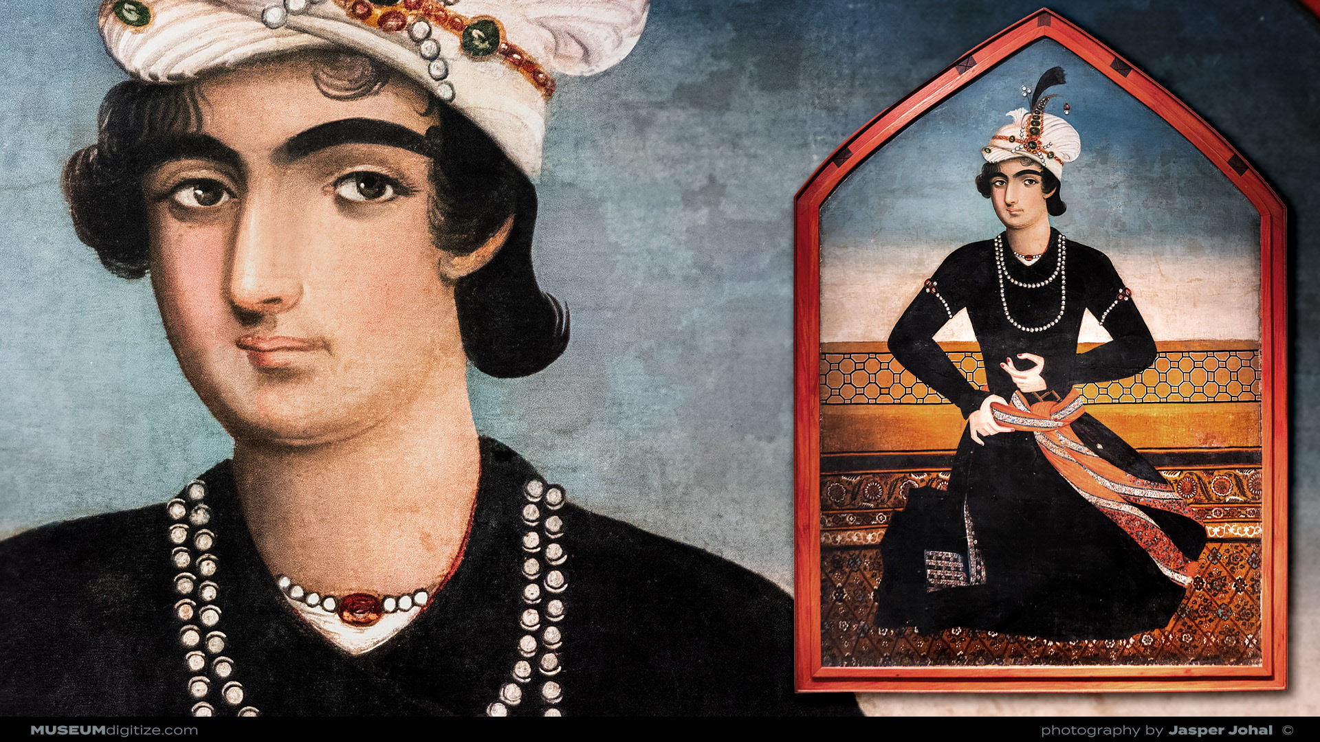 Mughal Prince (Qajar Iran, late 18th–early 19th century) Oil on canvas
