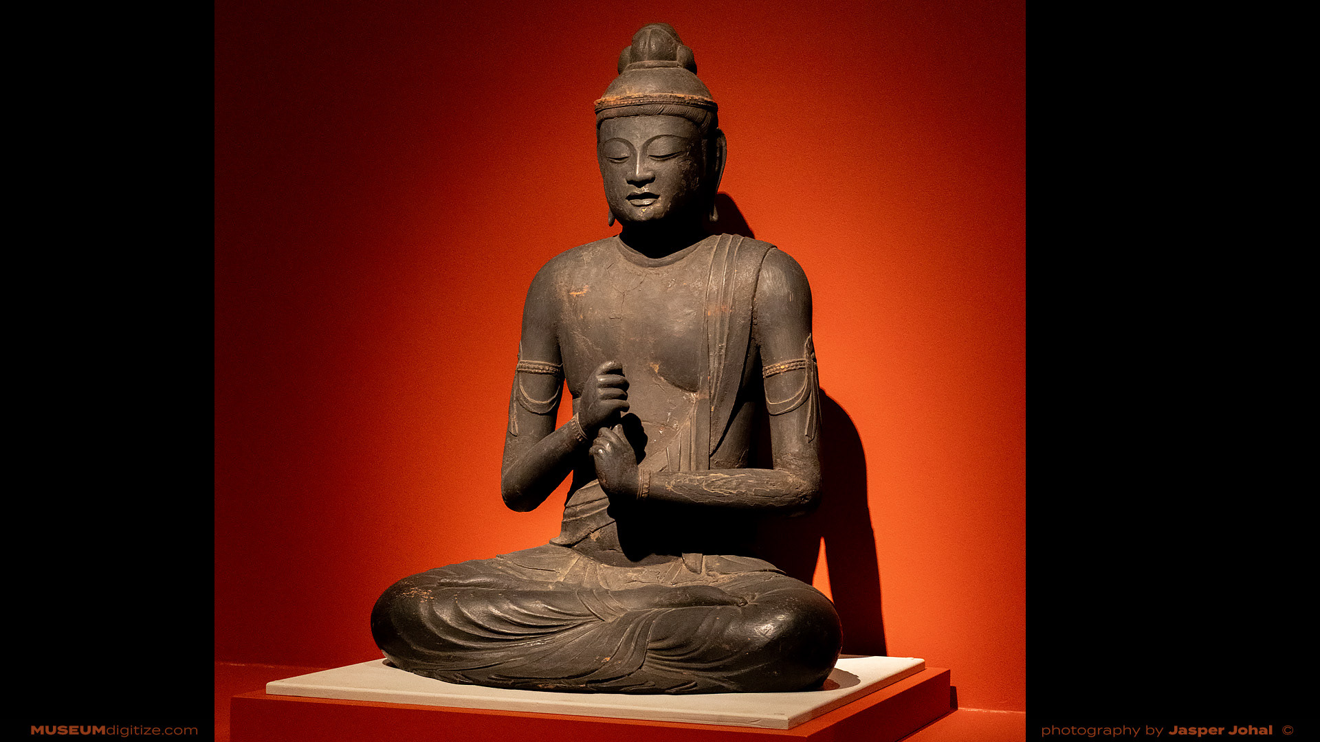 Dainichi, Buddha of Infinite Illumination, Japan, late Heian period, 11CE, Japanese cypress with gold