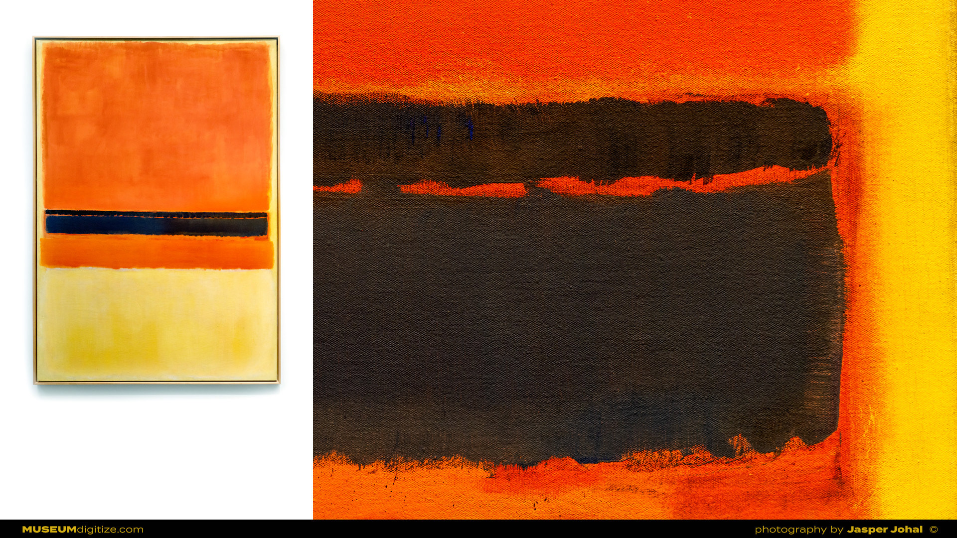 Mark Rothko “Untitled (Red, Black, Orange & Pink On Yellow)” (1954)