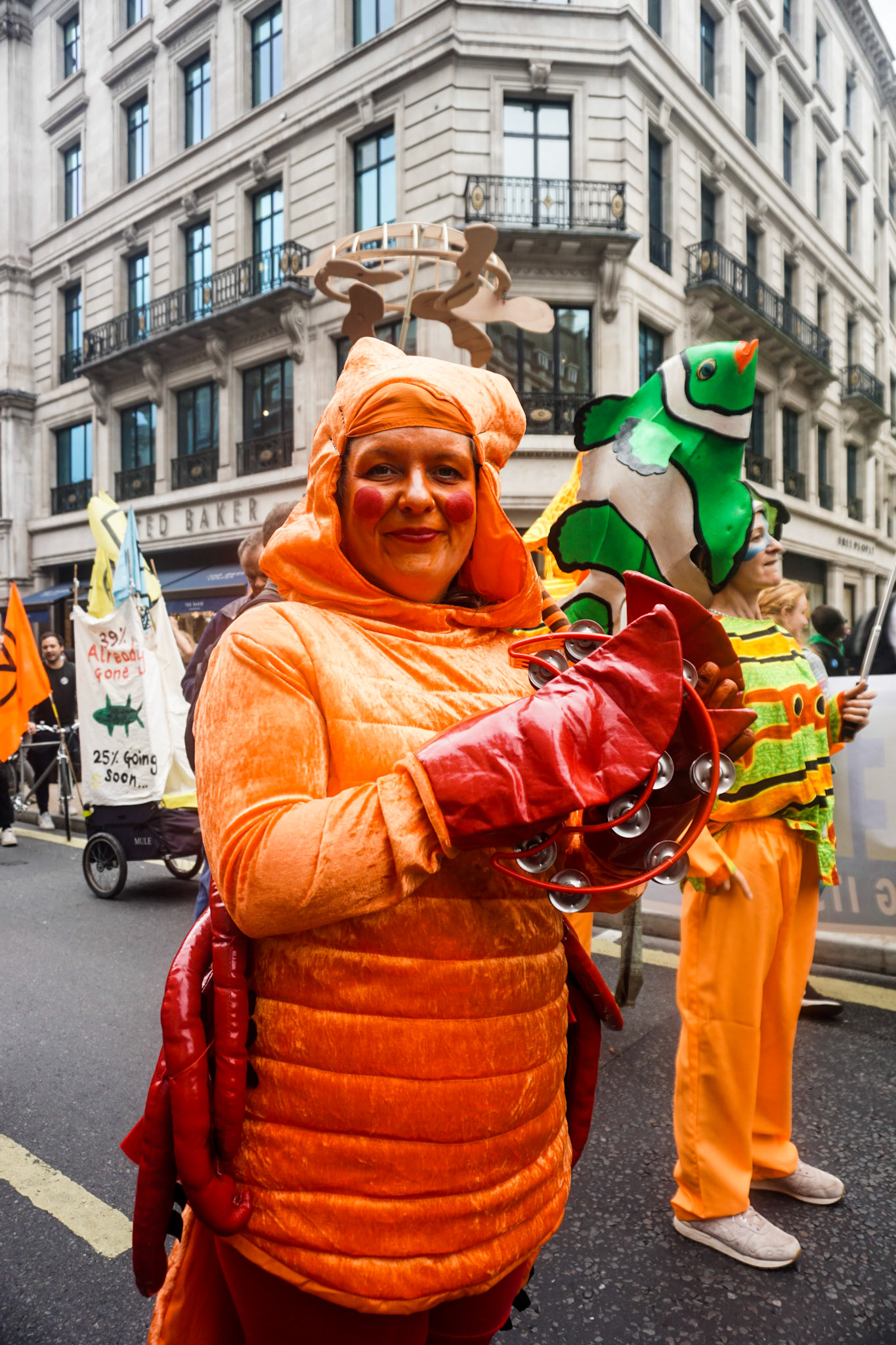 Lobster Lady - Extinction Rebellion (XR), London, UK - 2021