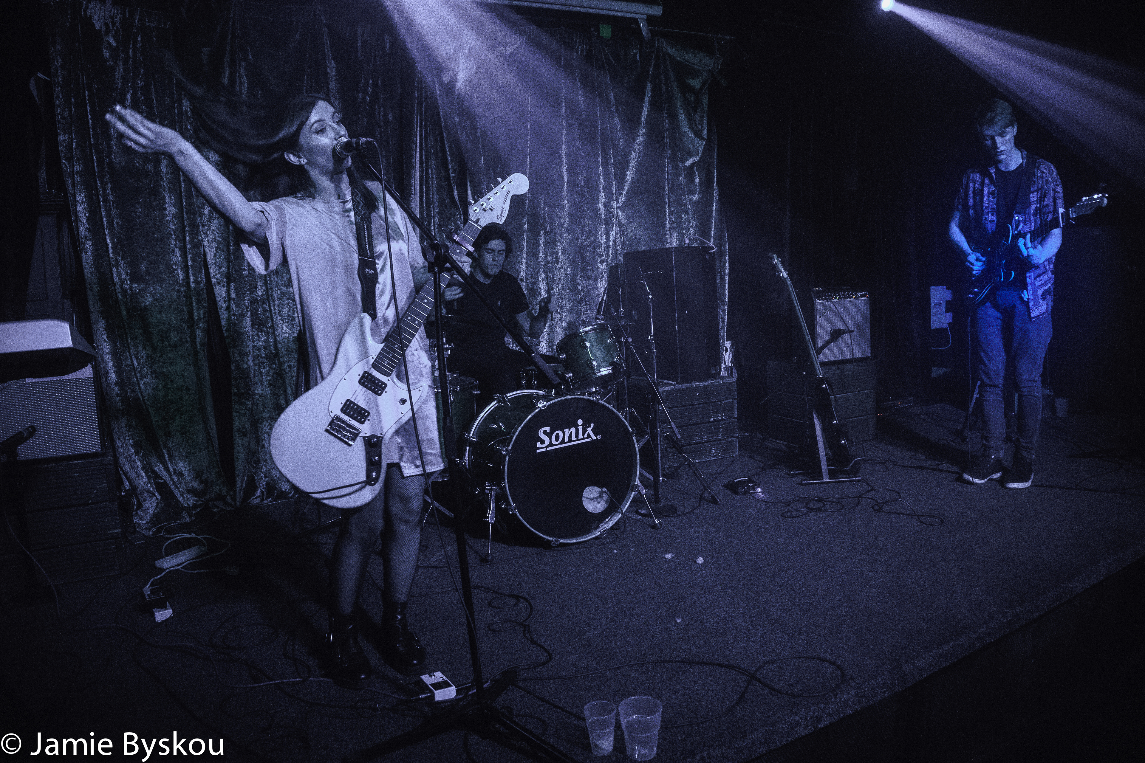 Persephone In The Underworld performing at The Amersham Arms, London - 2019, photo by Jamie Byskou
