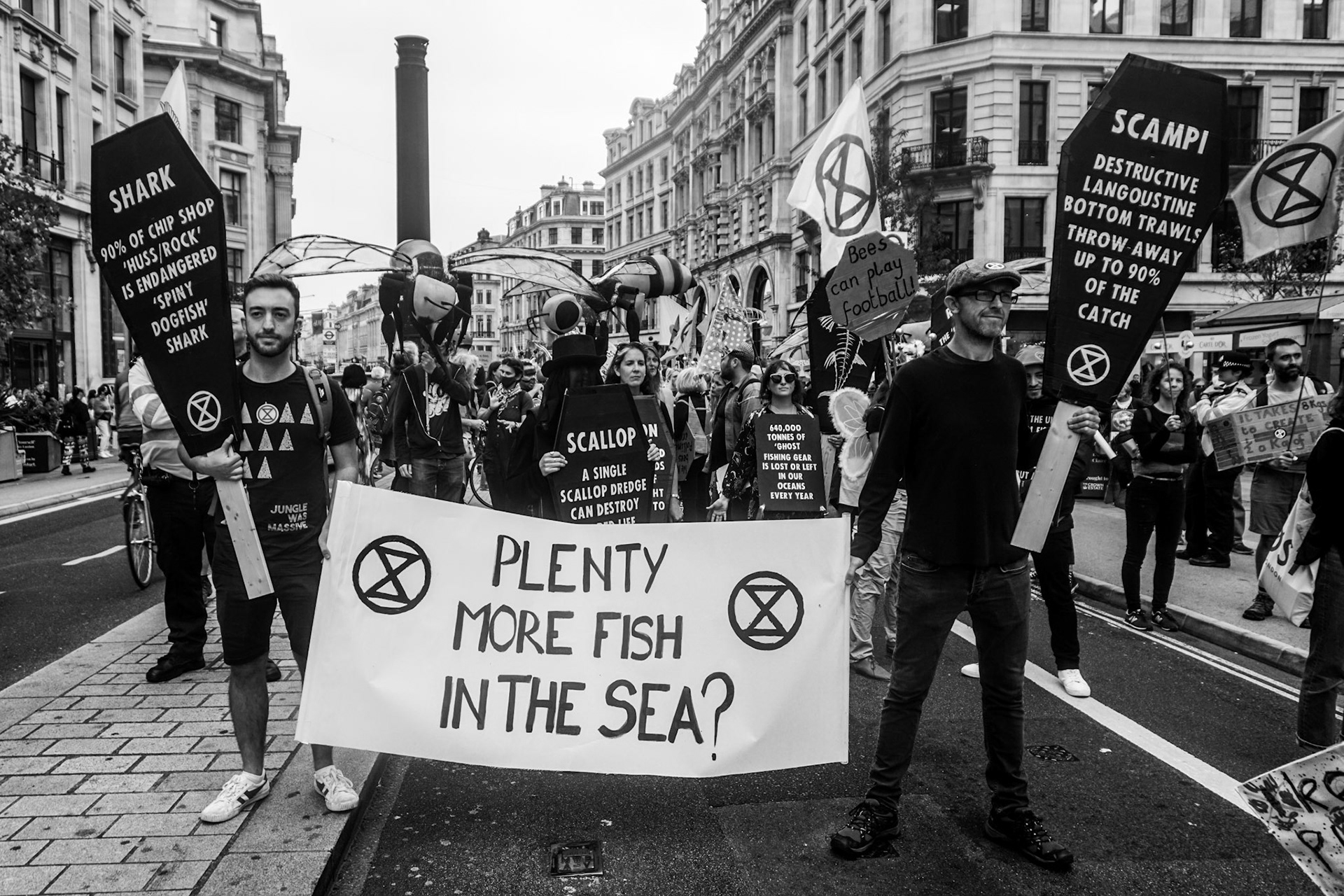 Plenty More Fish - Extinction Rebellion (XR), London, UK - 2021