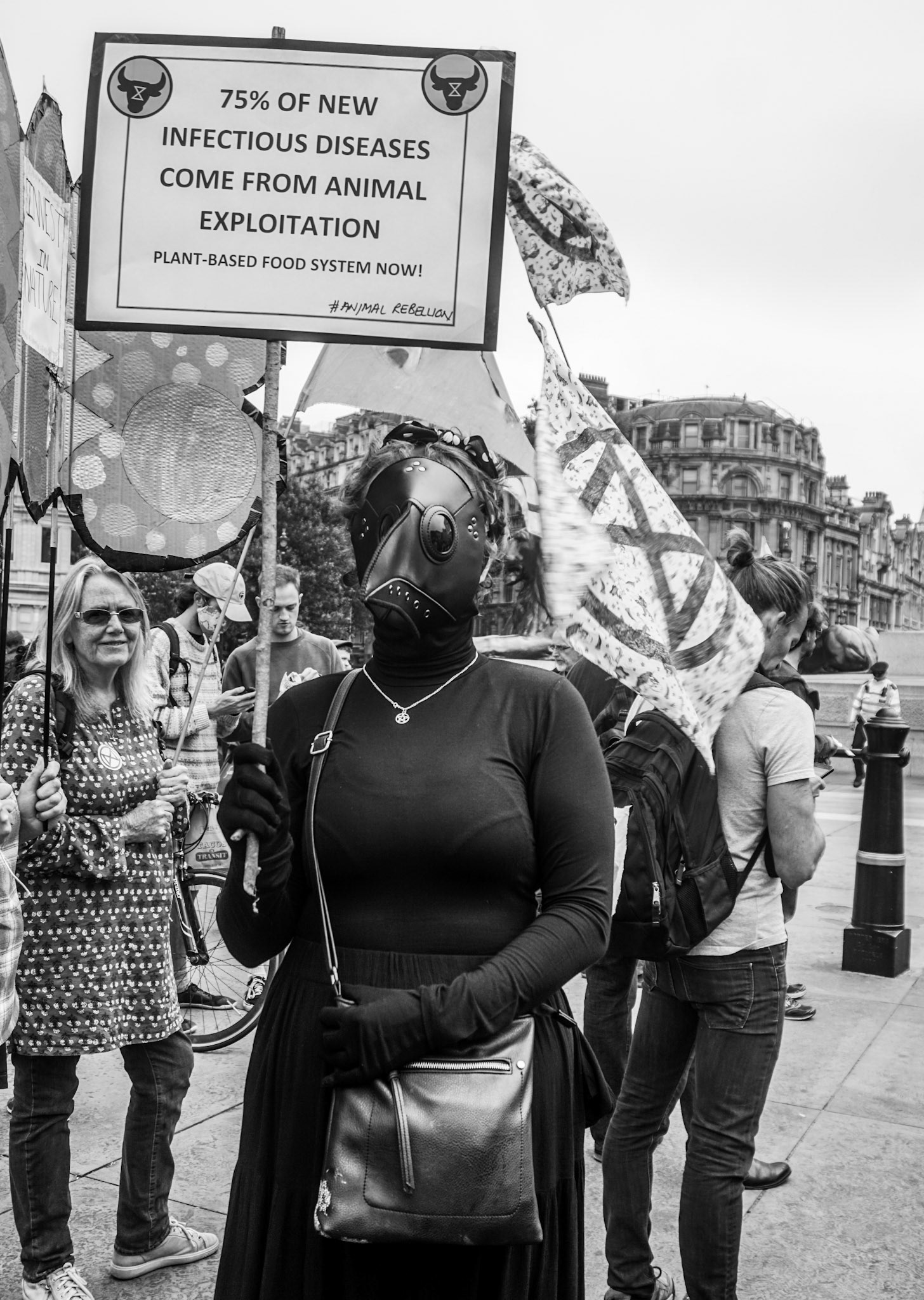 Plague Lady - Extinction Rebellion (XR), London, UK - 2021