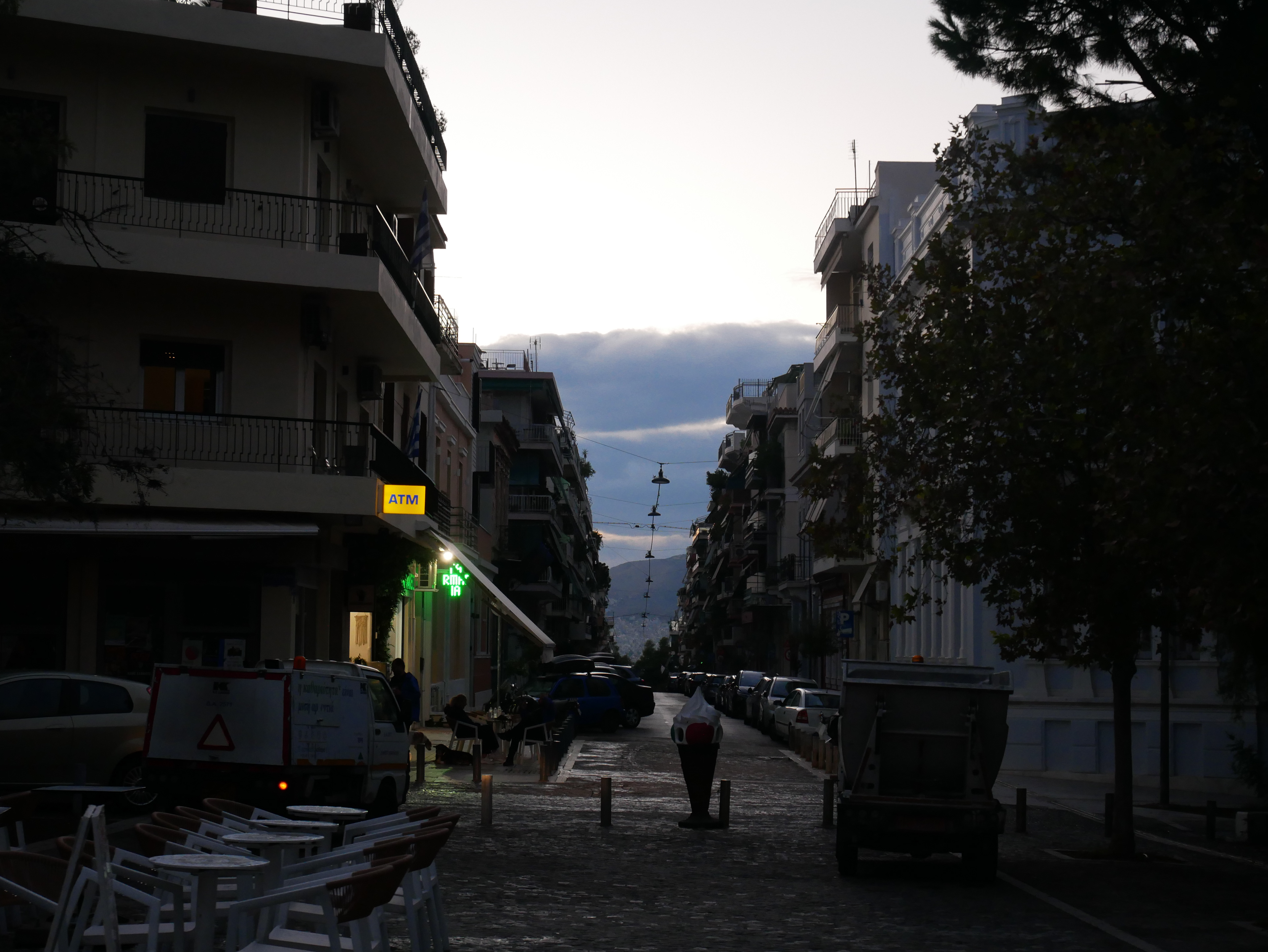 I can feel the sun setting.