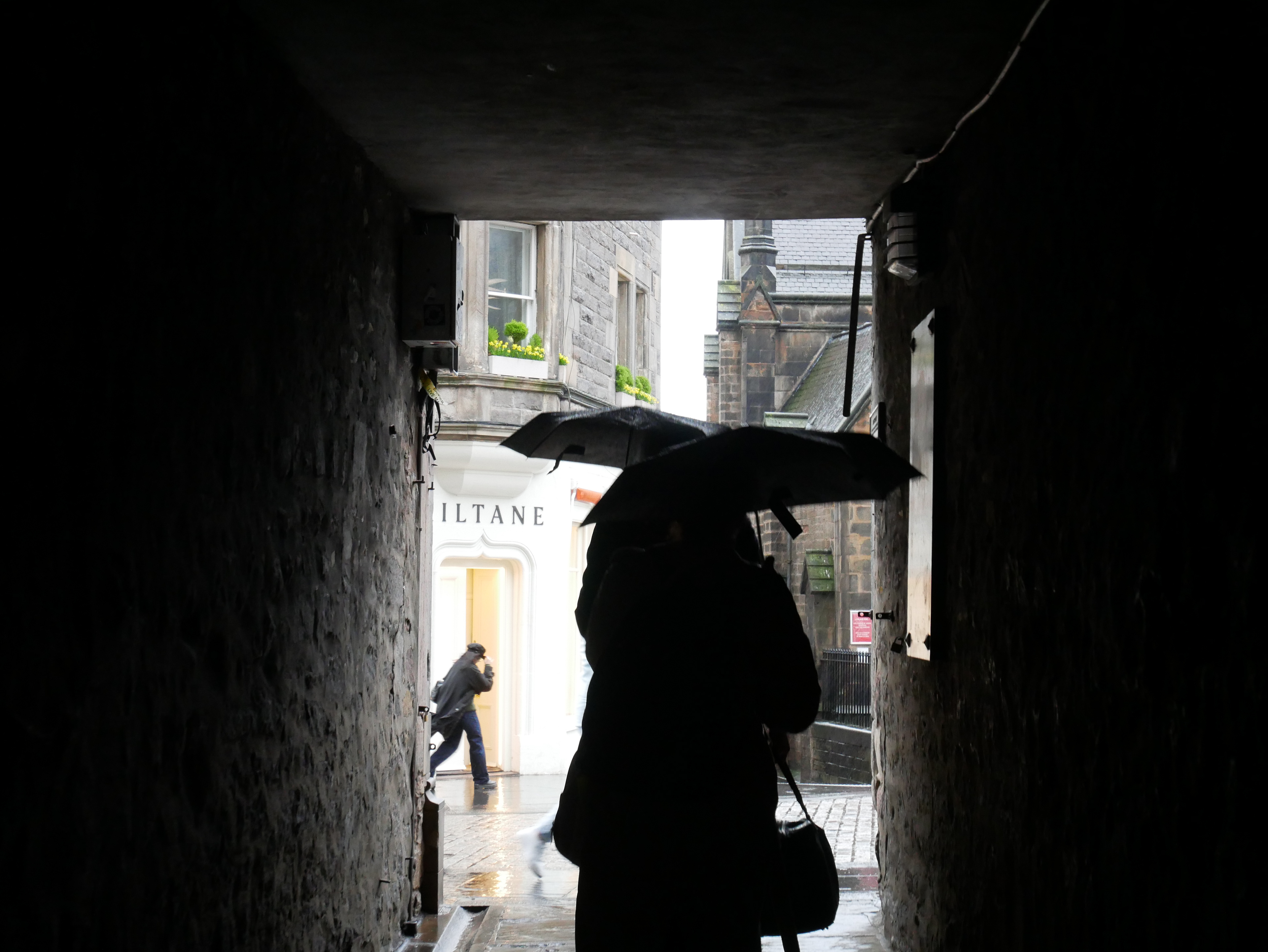 I can see a silhouette.