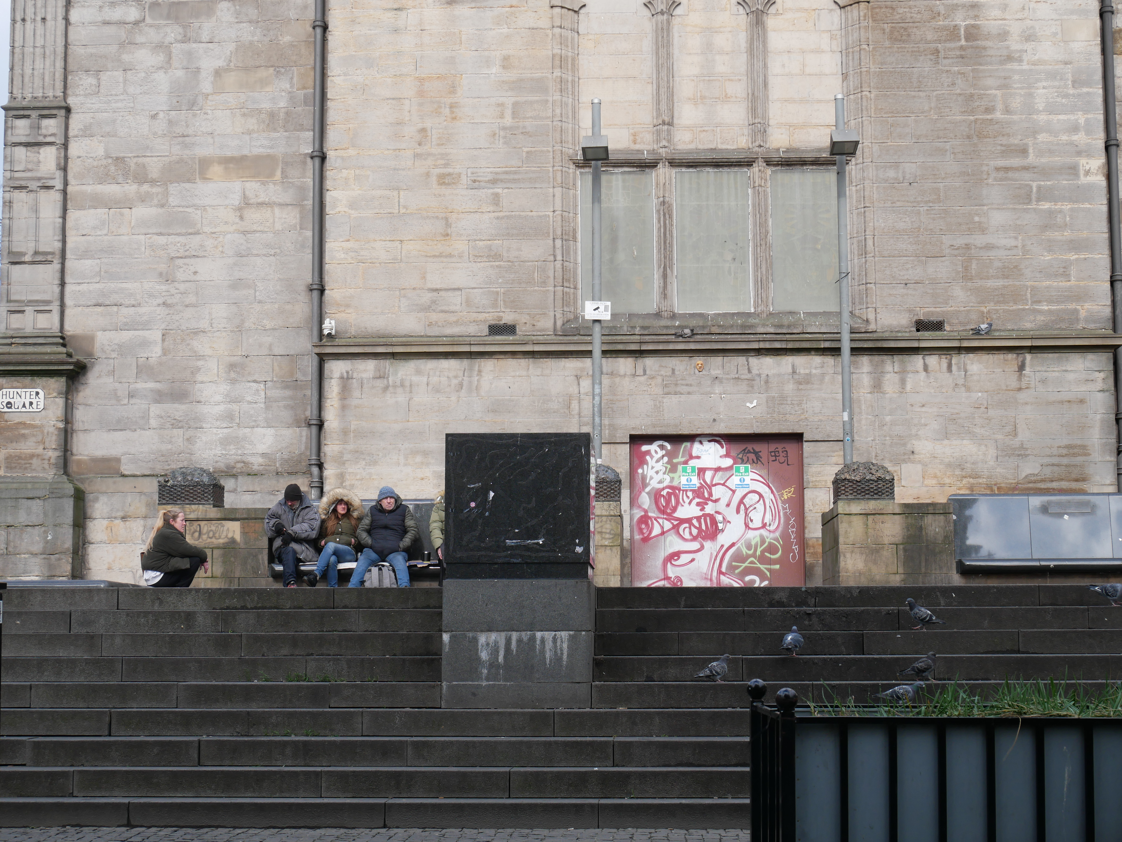 I can see some graffiti.