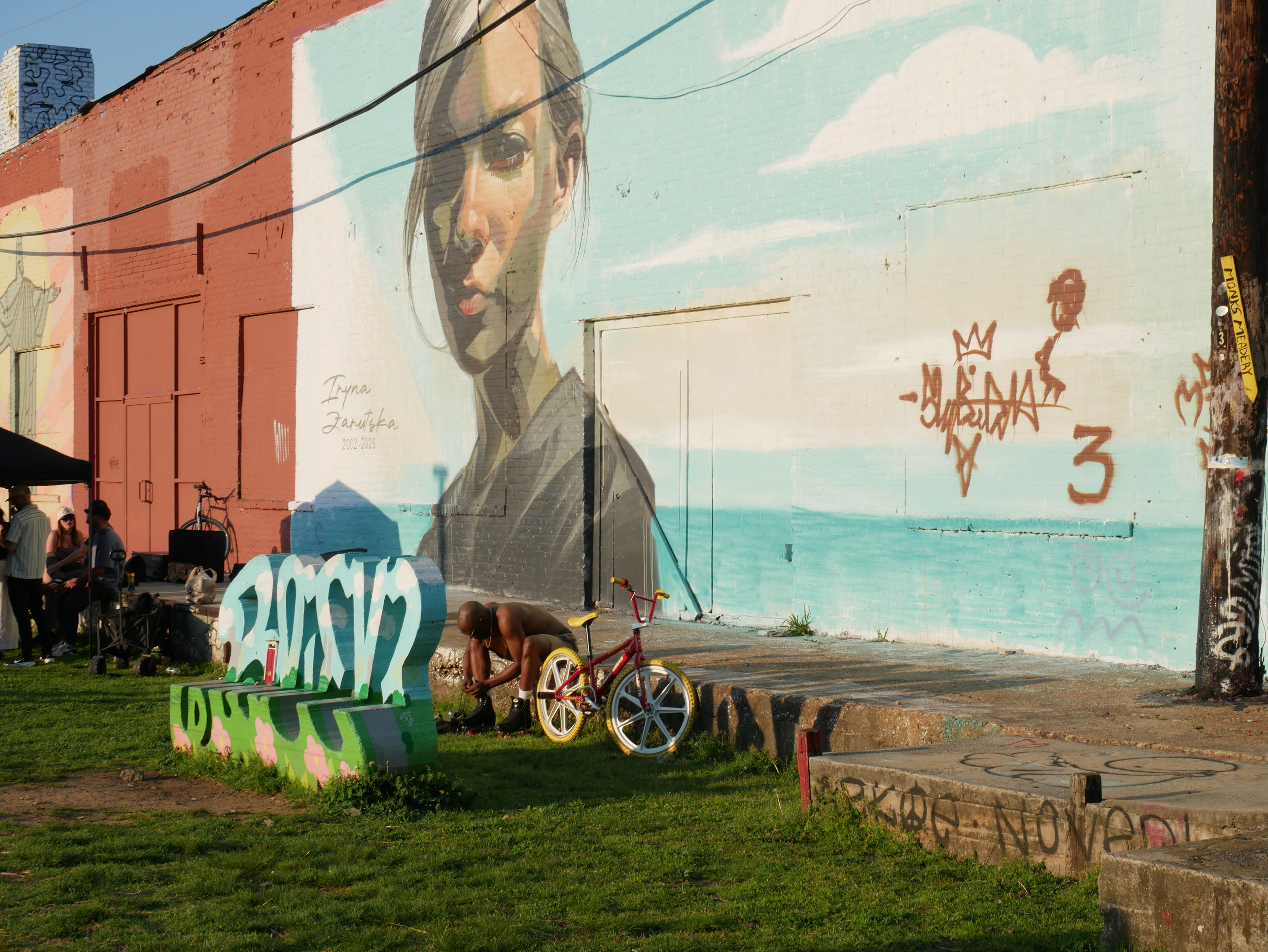 I can see a mural.