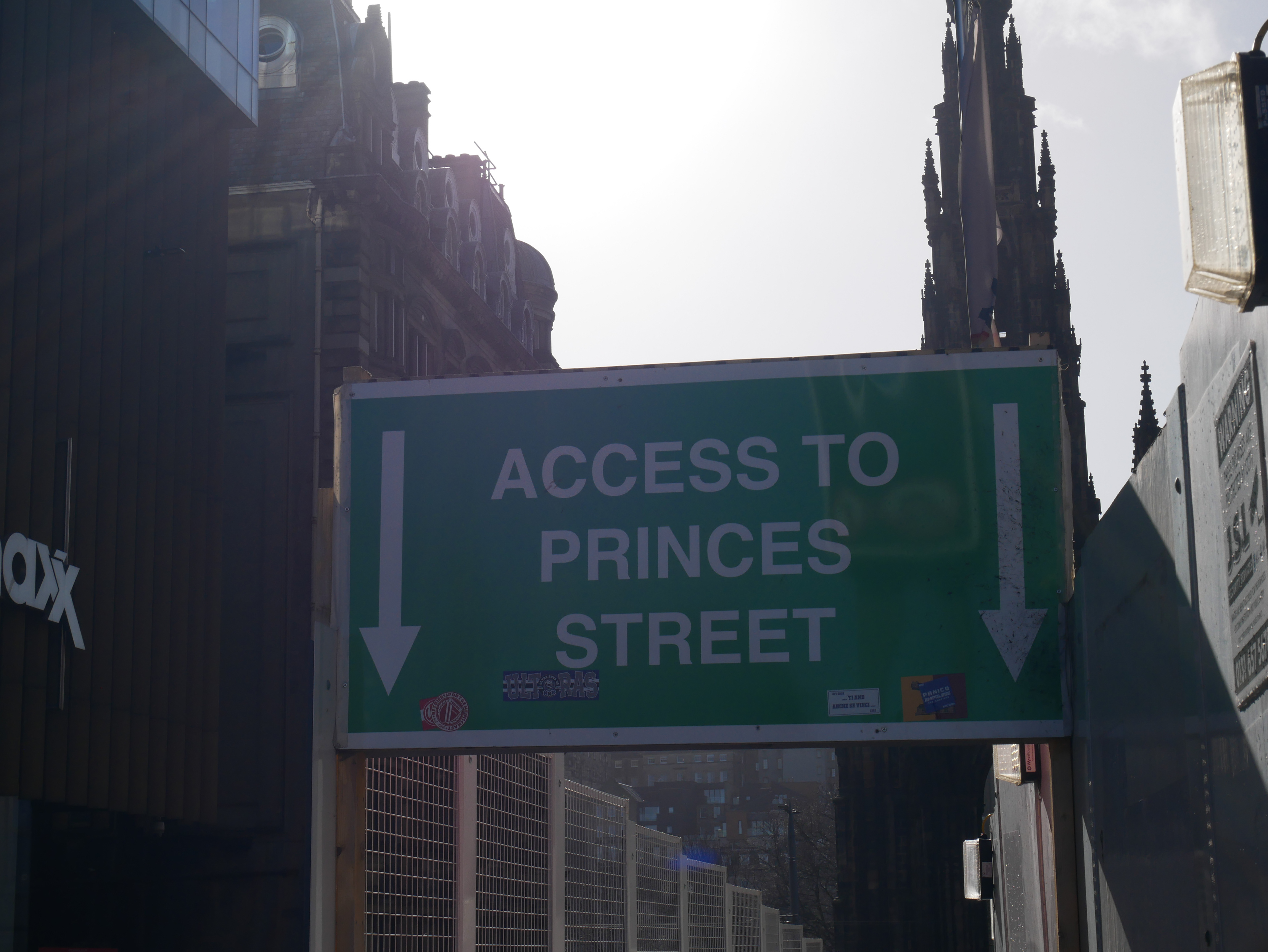 I can see Princes Street.