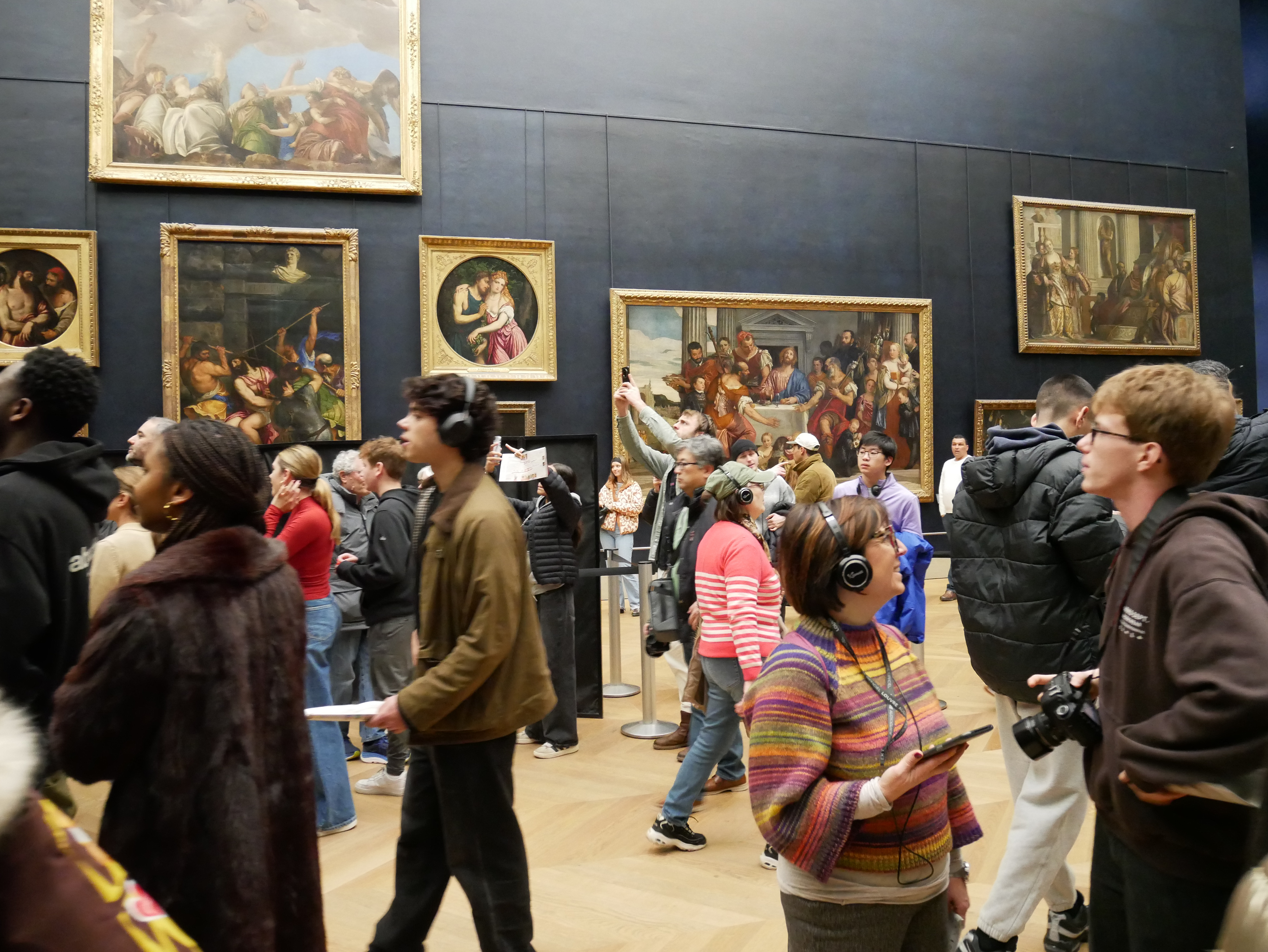 I can hear the crowd.