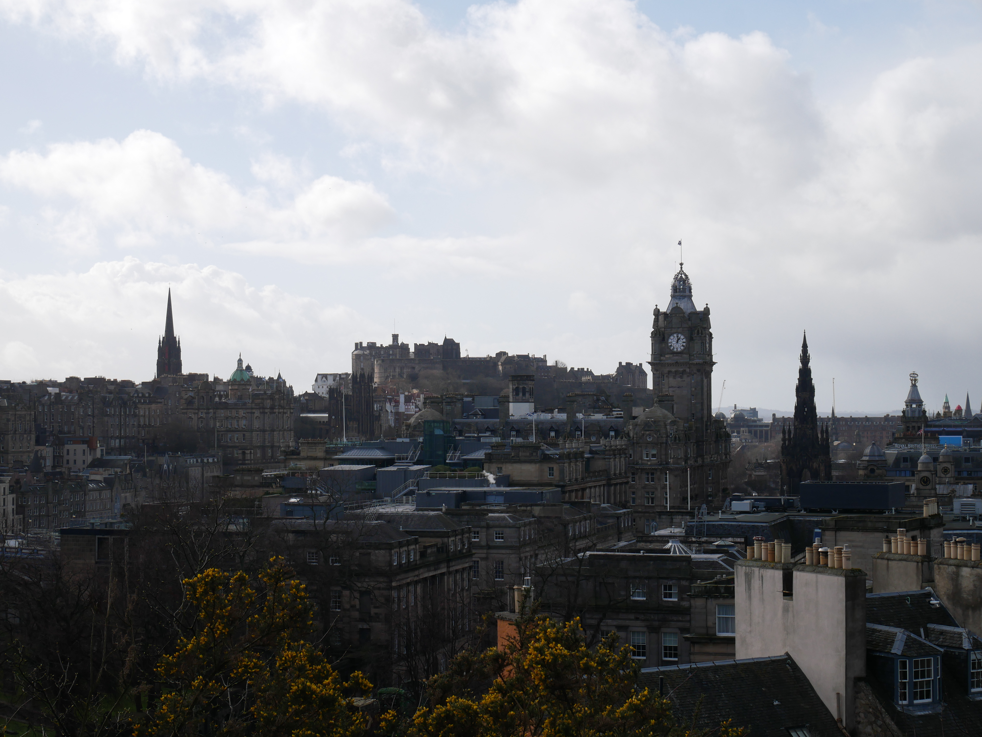 I can see Edinburgh.