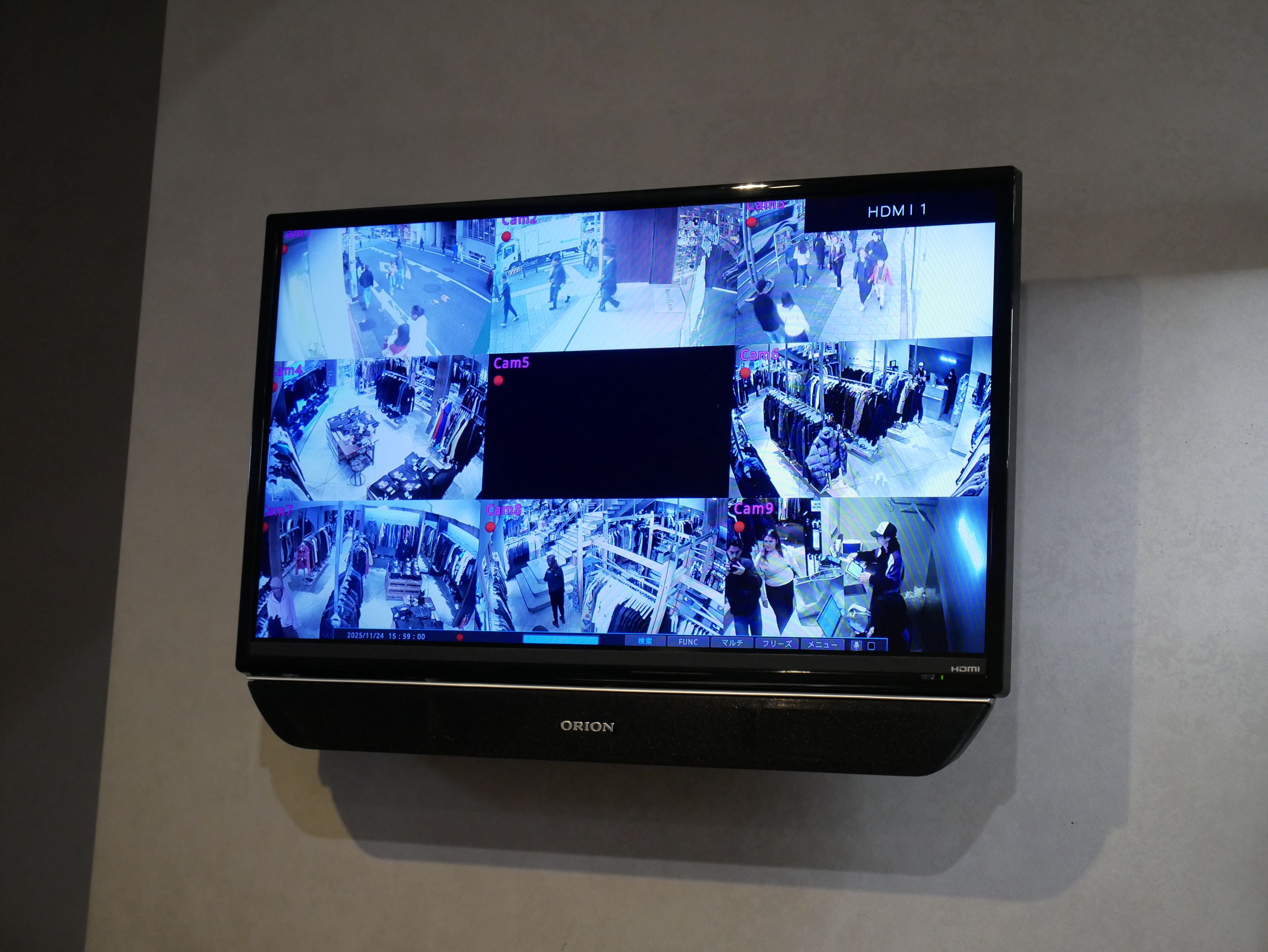 I can see the cameras.