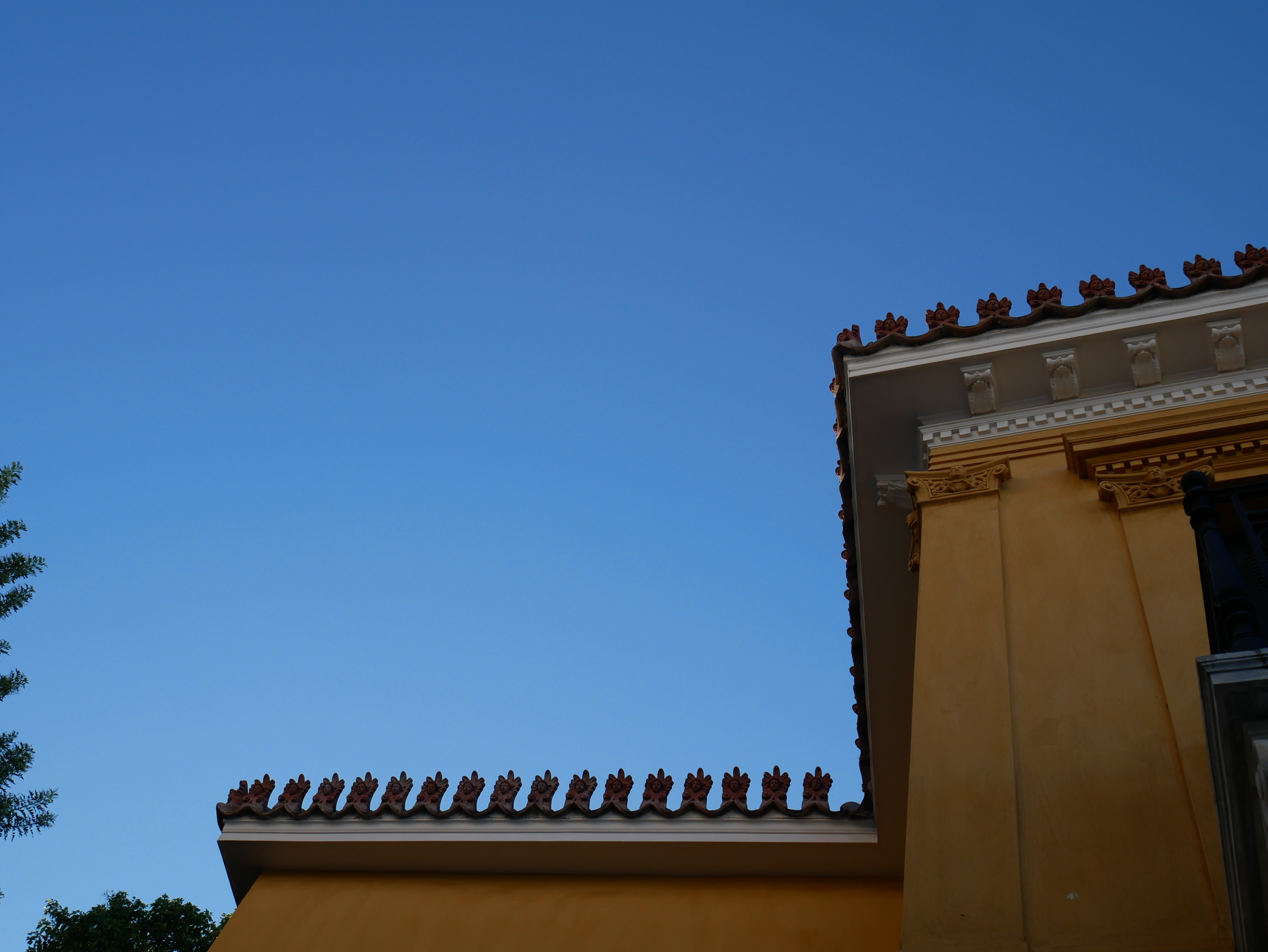 I can see a blue sky.