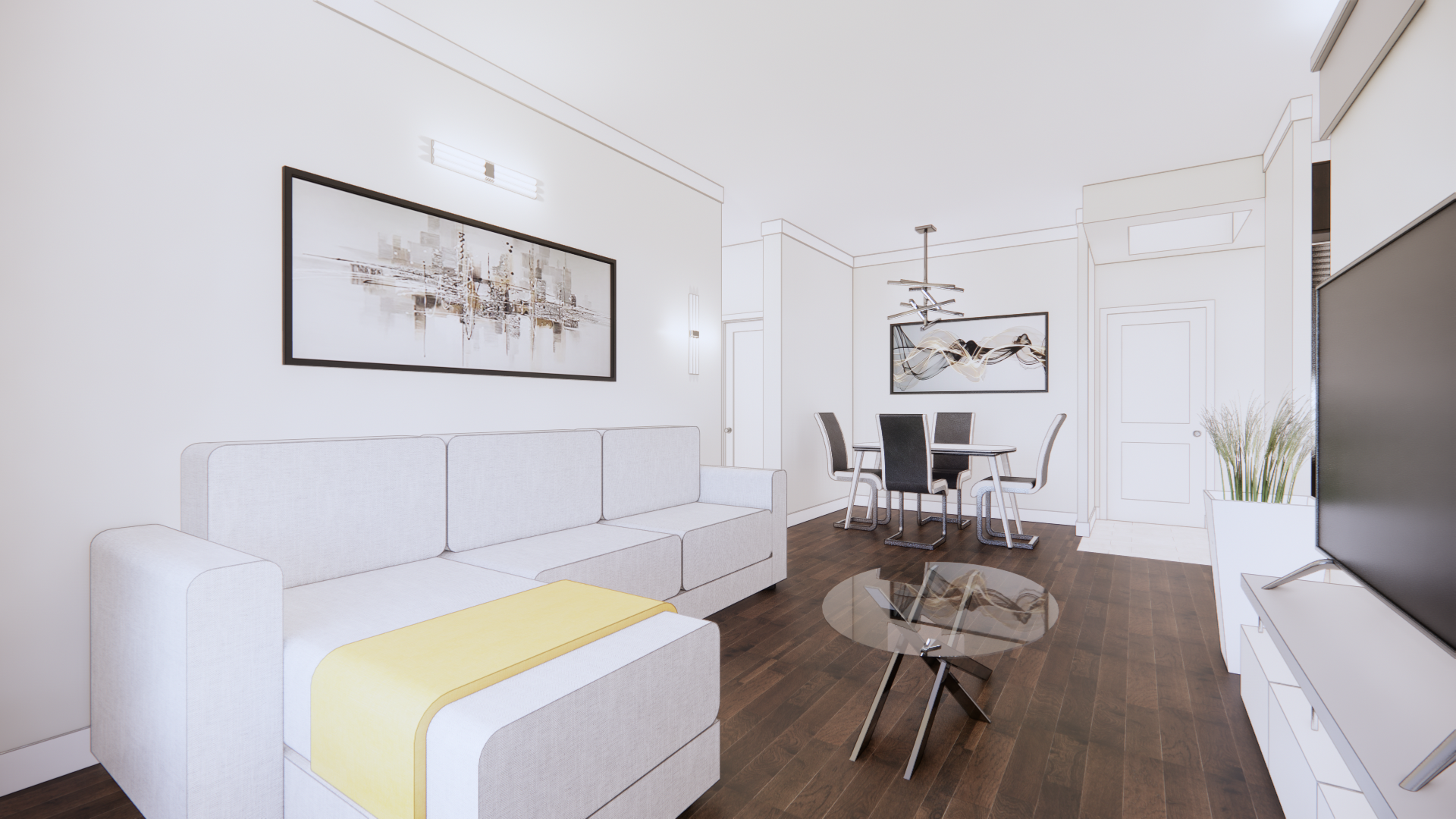 Living Room Corner View