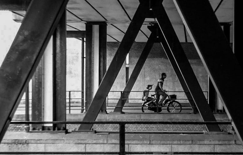 Under the railway tracks