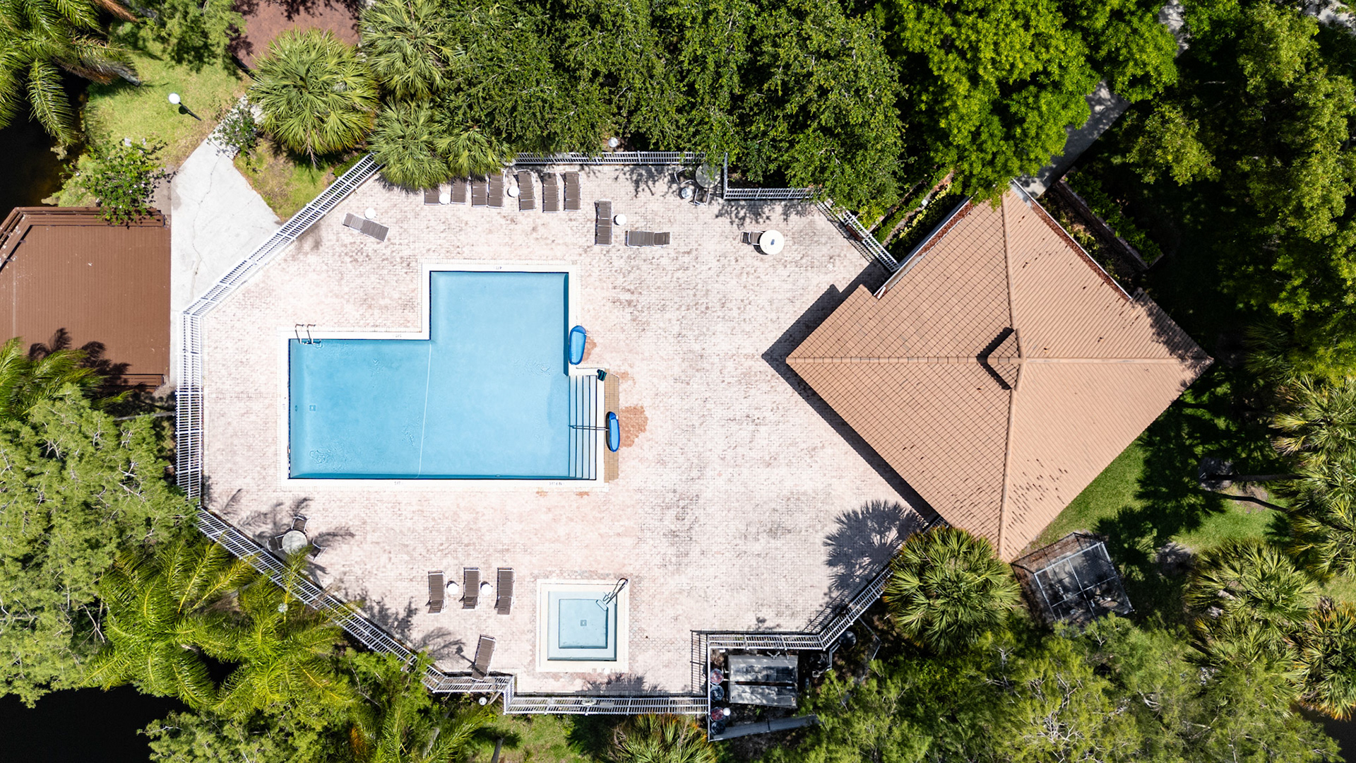 Drone Shot of Pool