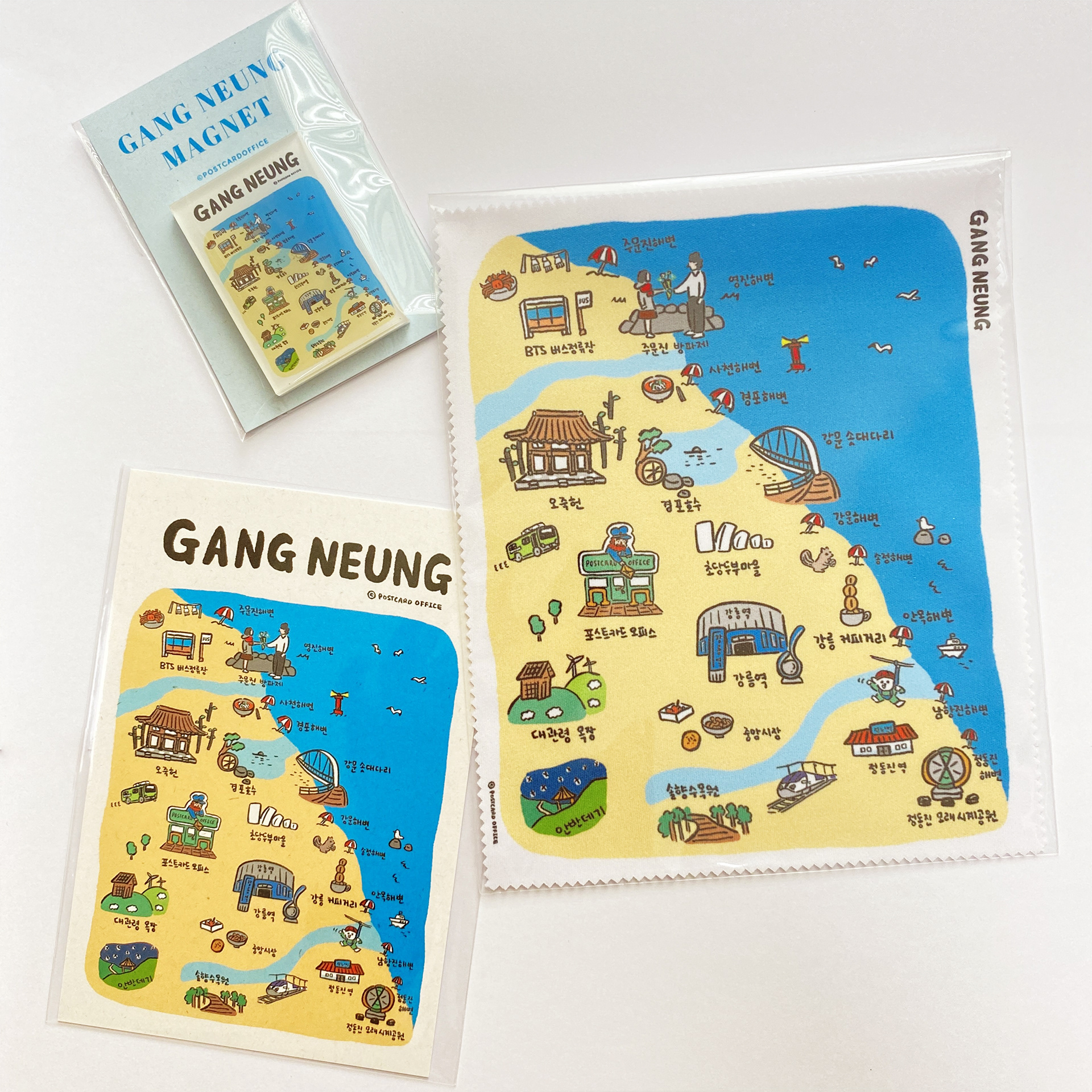 Postcard, Cleaner, Magnet