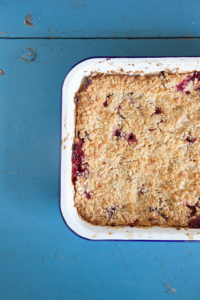 Just Food 33 | Blackberry & Apple Crumble