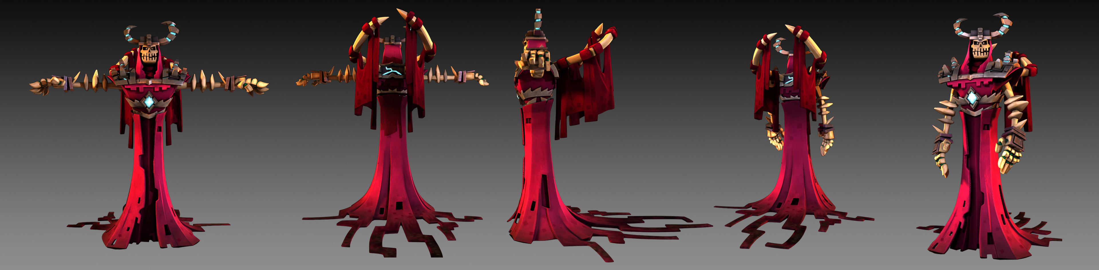 Character design - Lich King Skeleton Model