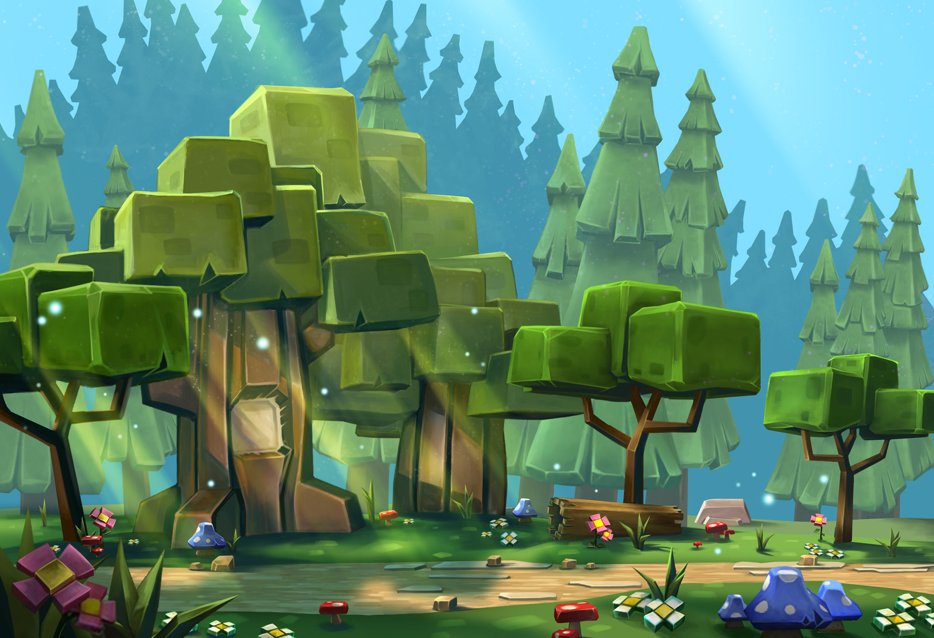 Rendered, Paintover Illustration for final color (Illustrator: Dave Piexoto)