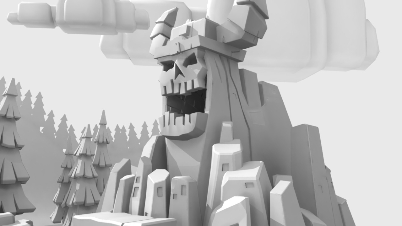 Cave, model based on Lich King