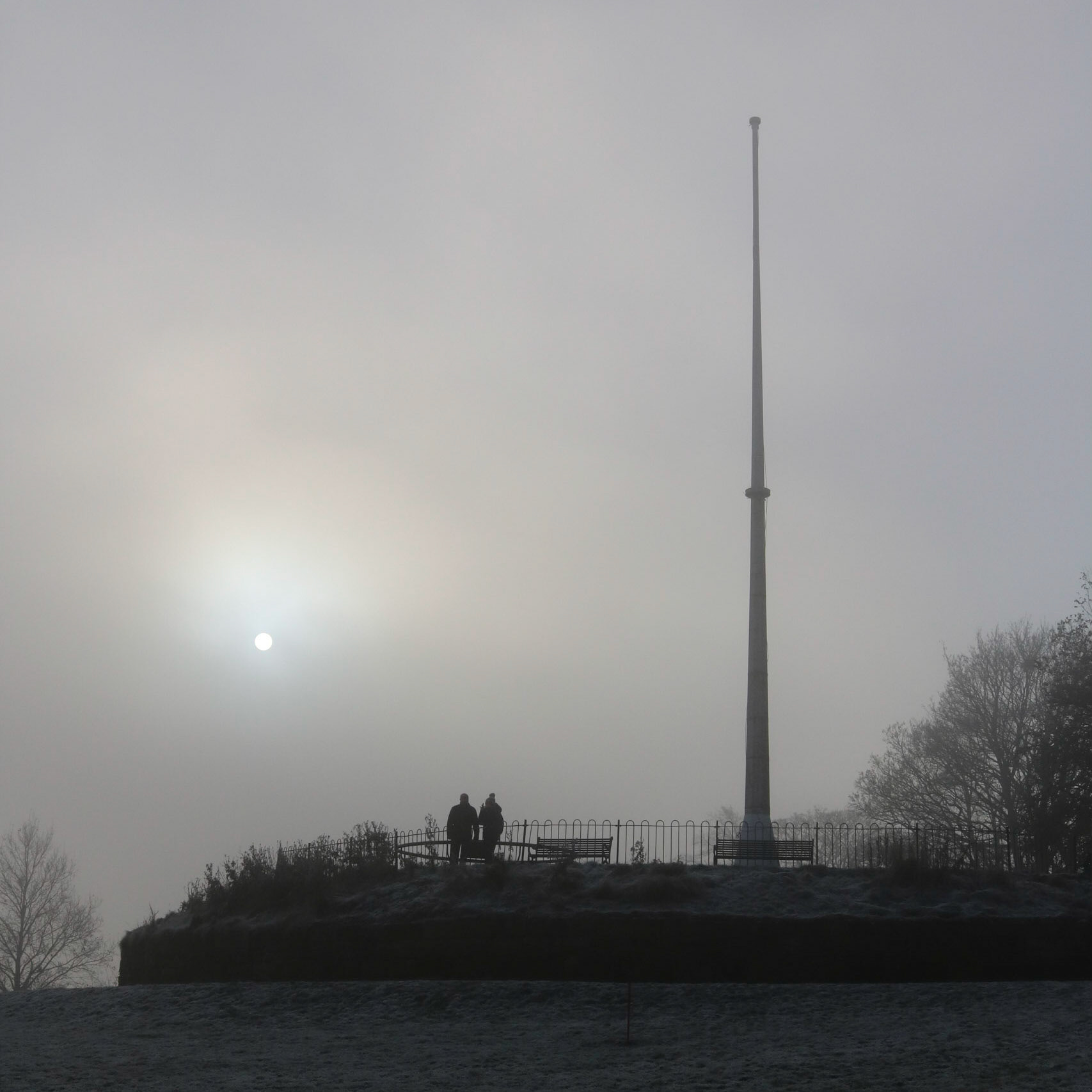 Cold and foggy morning, Queen's Park, Glasgow