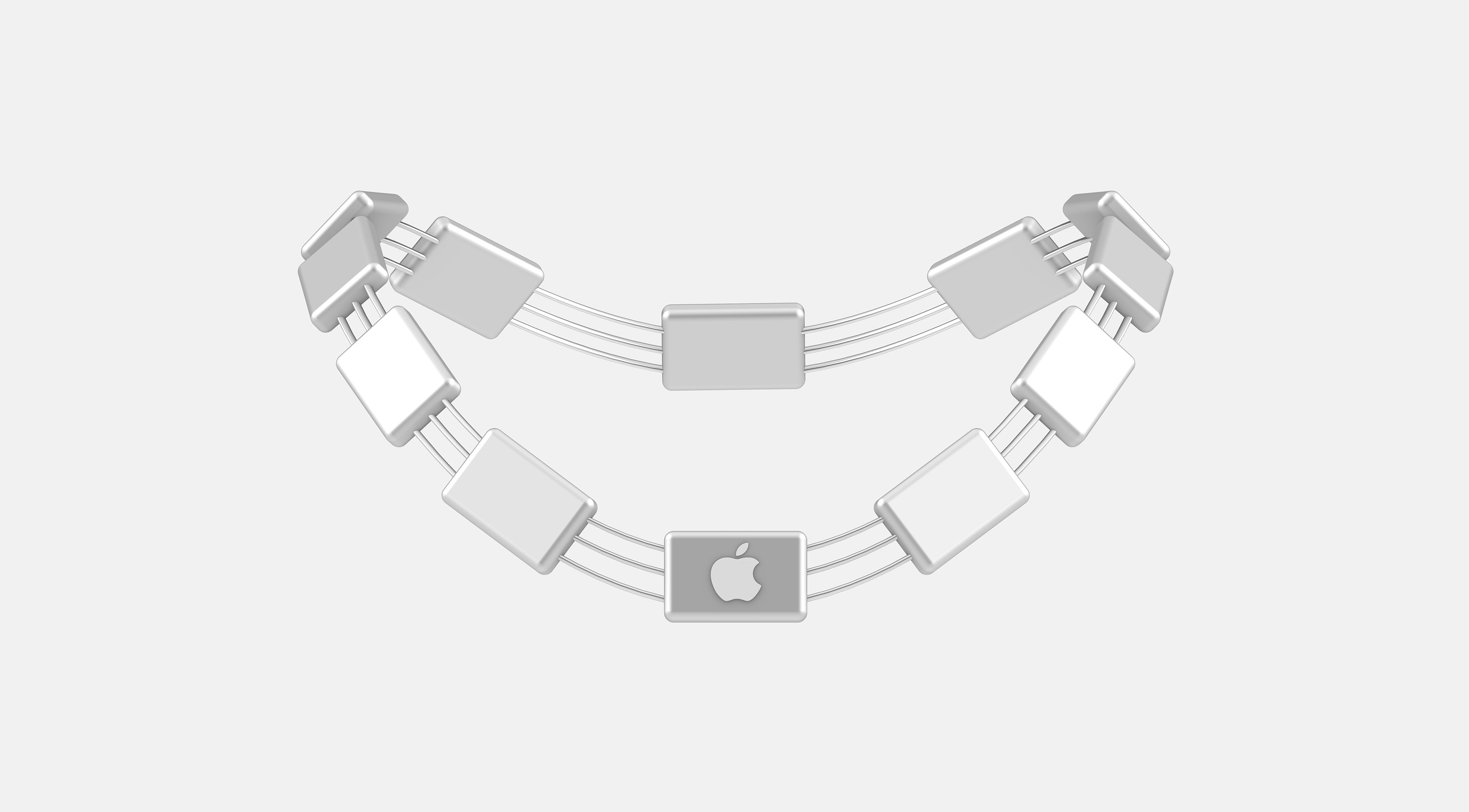 iNecklace requires no technological innovation, only cultural reflection. With rare earth materials becoming more scarce and energy requirements of devices increasing, iNecklace addresses style and functionality while allowing Apple users to stay in the real world for longer.