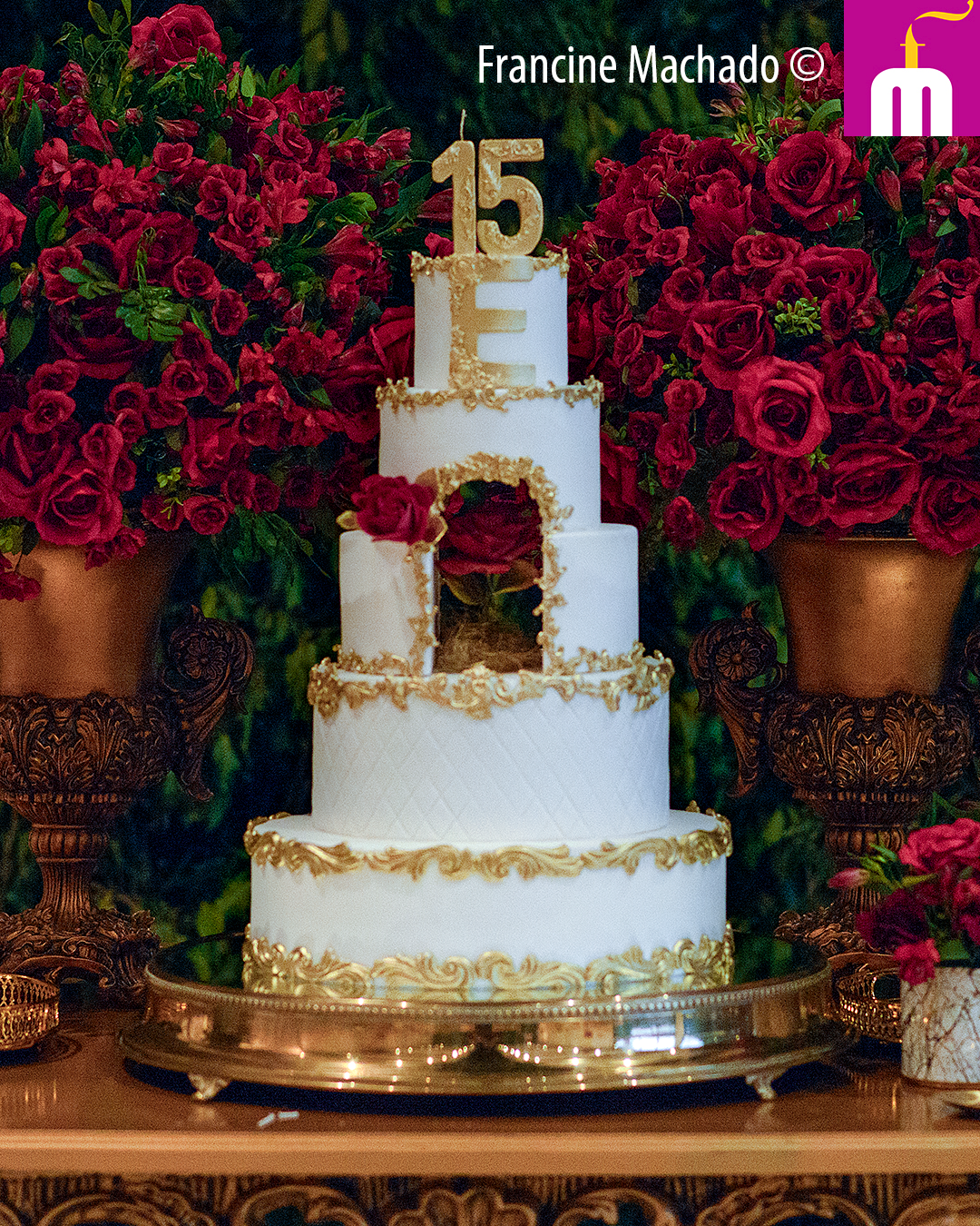 Francine Machado – Cake & Design – Bolo para Festa de 15 anos – LeSix – Jacareí, SP